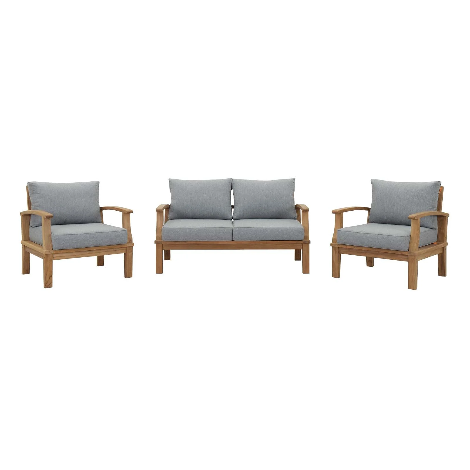 3-Piece Teak Wood Outdoor Patio Furniture Set for Outdoor Patio and Garden Seating - Image 13