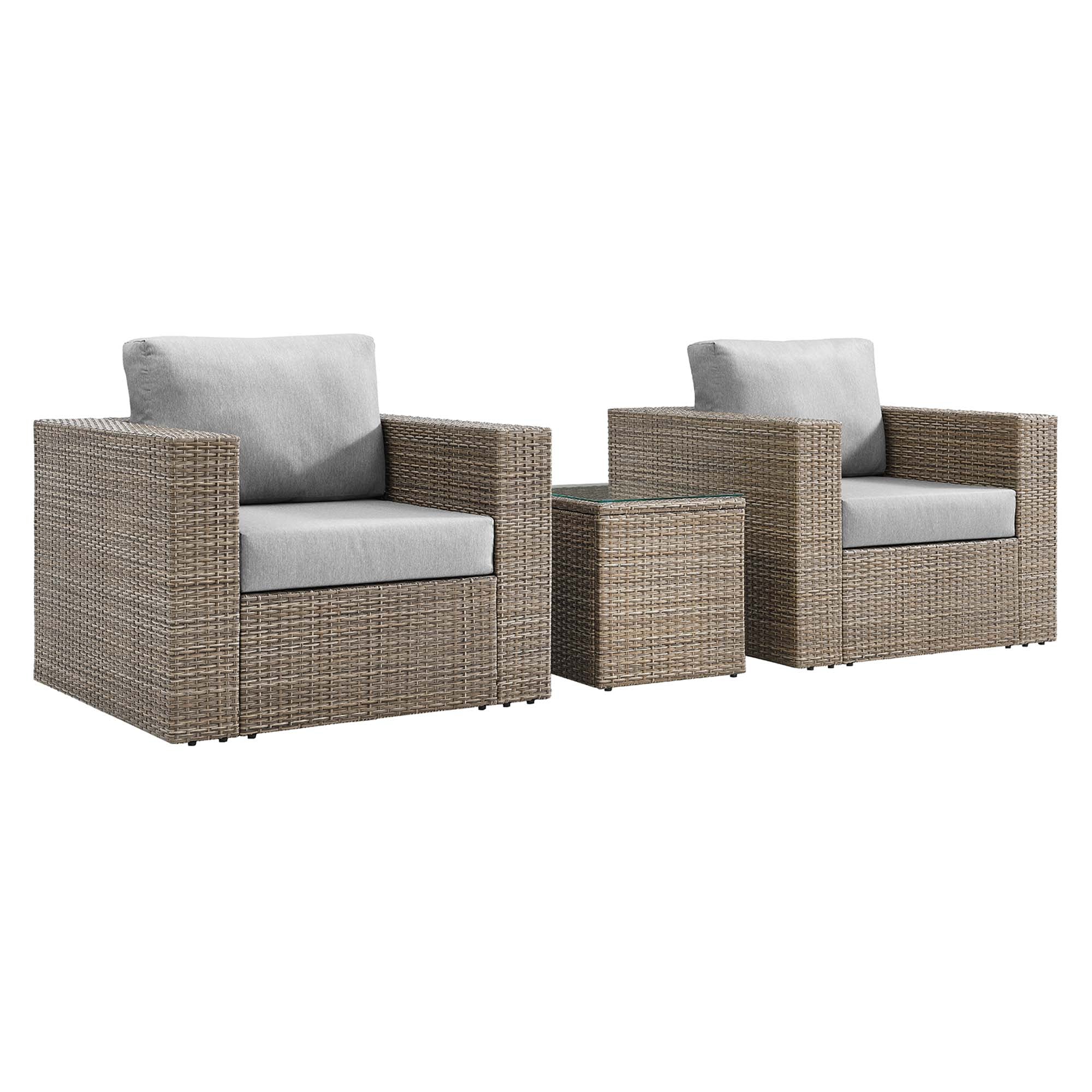 3-Piece Wicker Patio Furniture Set with Cushions for Outdoor Patio and Decks - Image 10