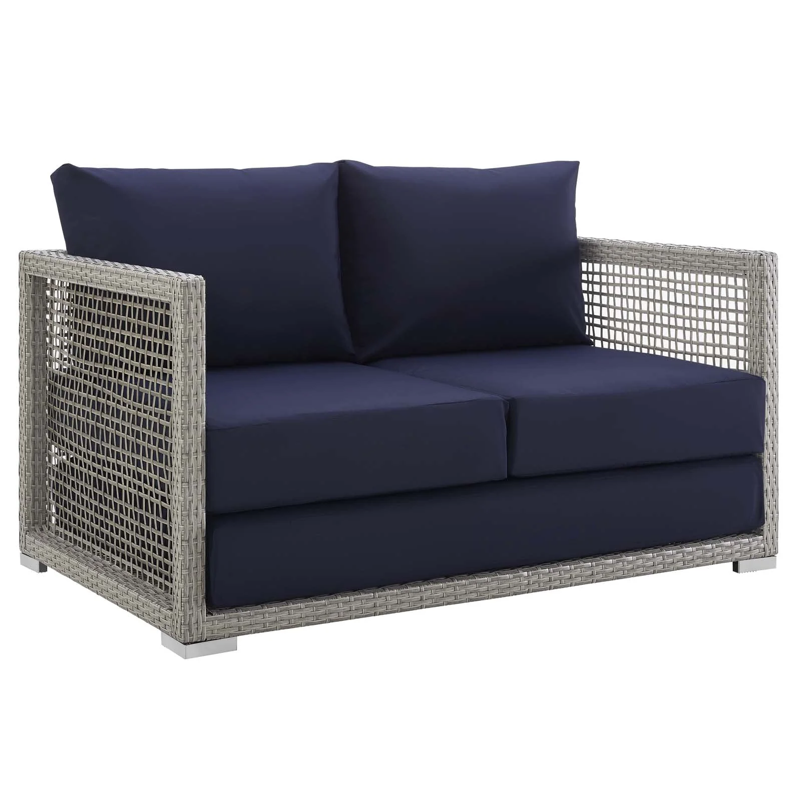 3-Piece Wicker Rattan Outdoor Patio Furniture Set for Deck and Garden Spaces - Image 13