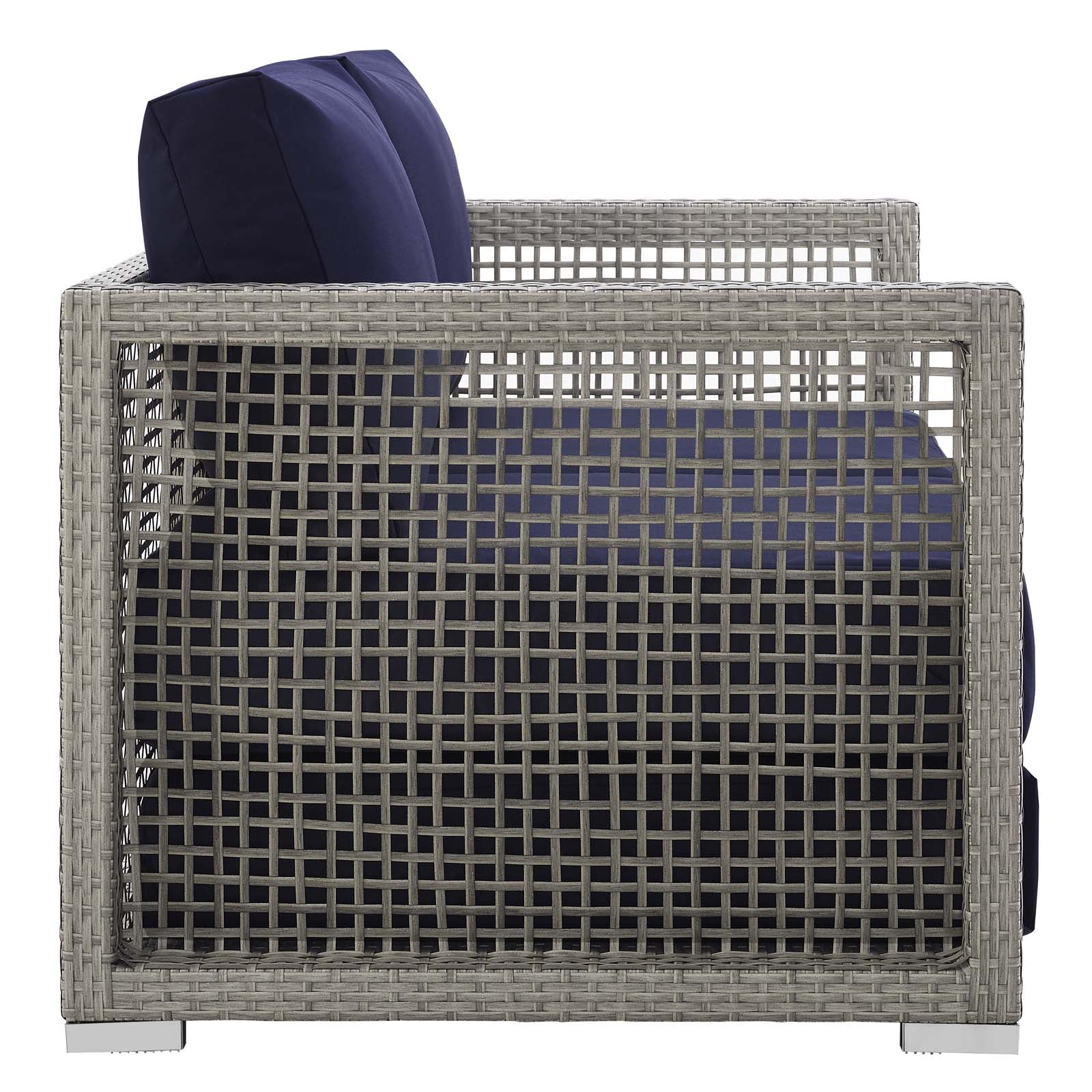 3-Piece Wicker Rattan Outdoor Patio Furniture Set for Deck and Garden Spaces - Image 16