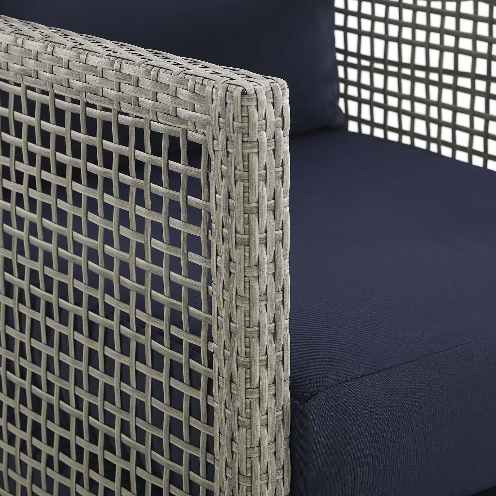 3-Piece Wicker Rattan Outdoor Patio Furniture Set for Deck and Garden Spaces - Image 18