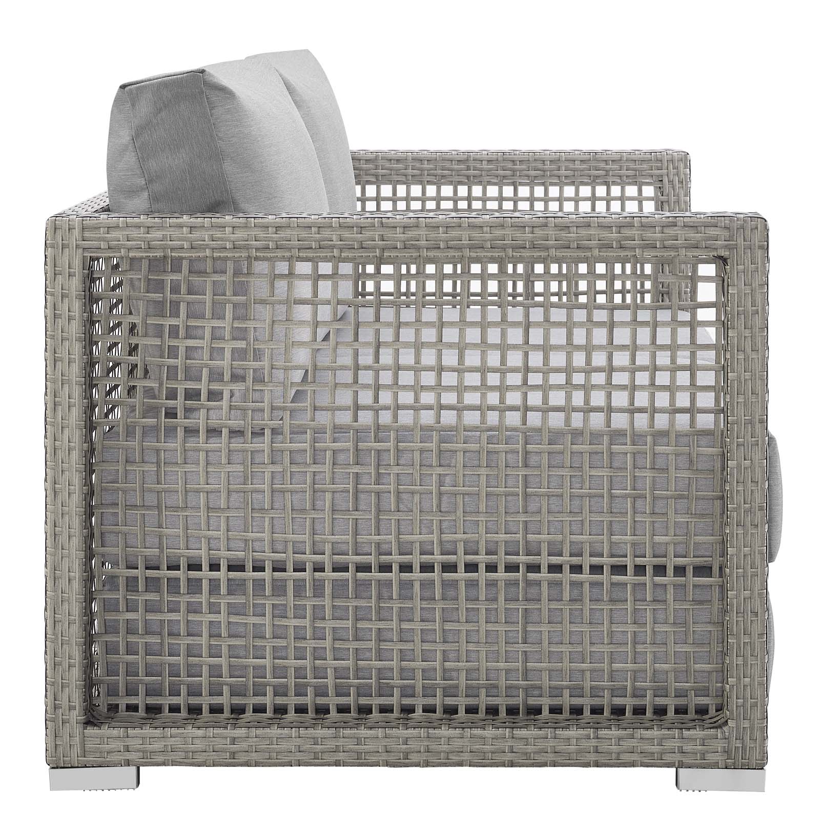 3-Piece Wicker Rattan Outdoor Patio Furniture Set for Deck and Garden Spaces - Image 25