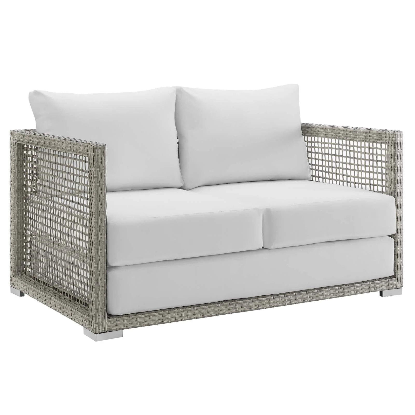 3-Piece Wicker Rattan Outdoor Patio Furniture Set for Deck and Garden Spaces - Image 4