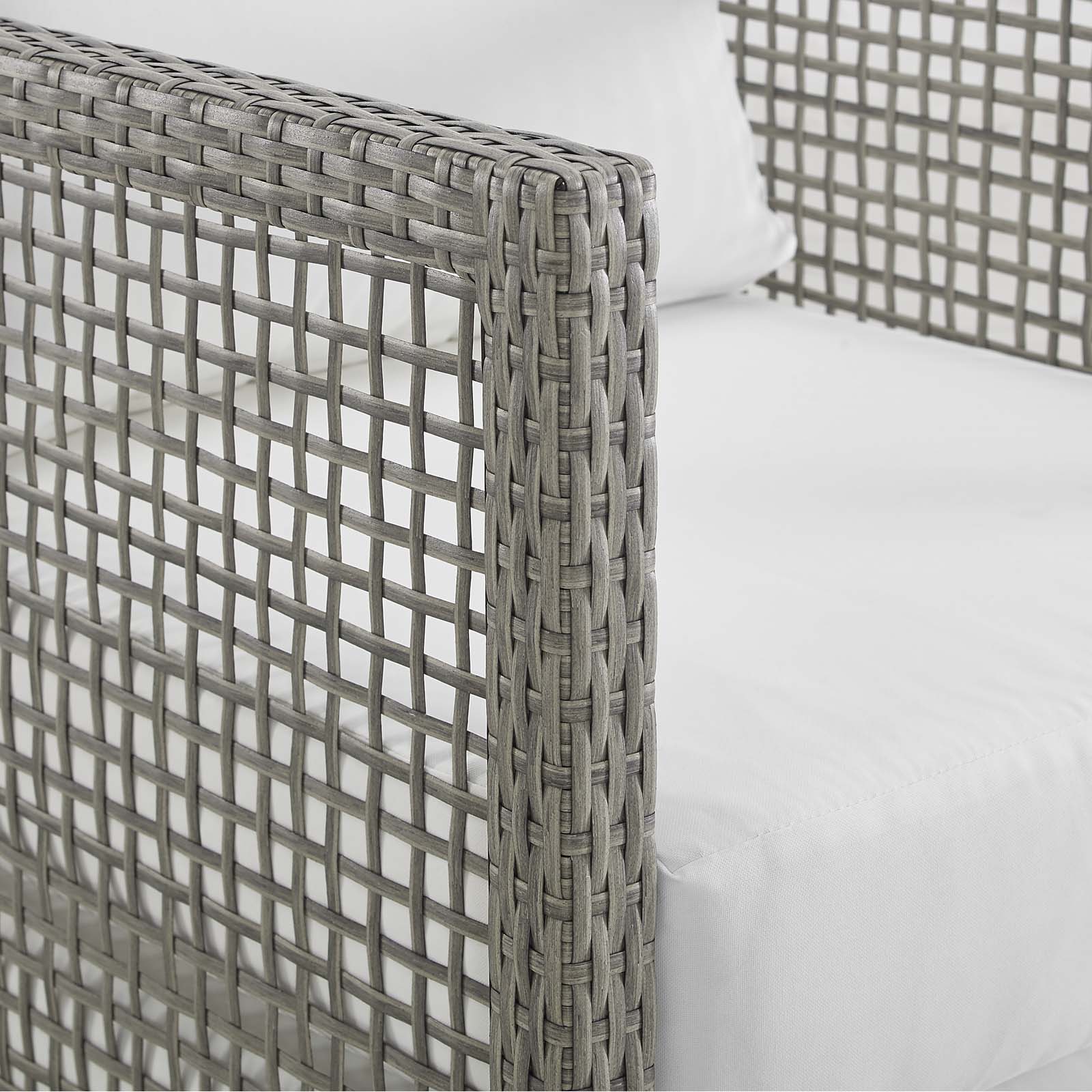 3-Piece Wicker Rattan Outdoor Patio Furniture Set for Deck and Garden Spaces - Image 9