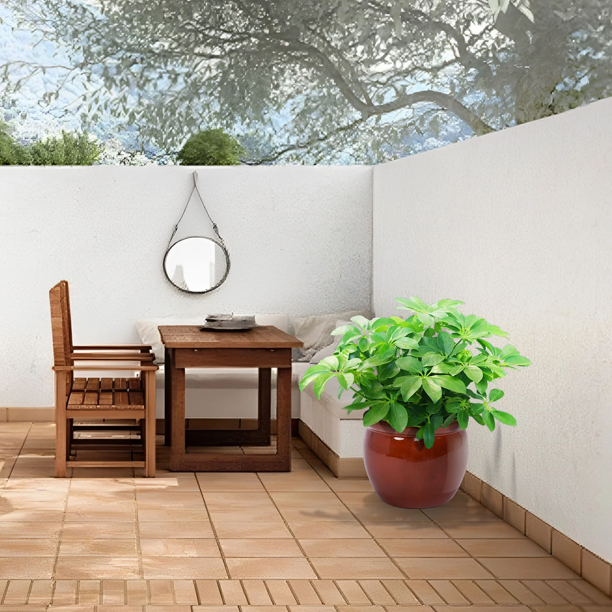 3 Pieces Ceramic Flowerpot, Planter For Patio, Garden Or Windowsills - Image 5