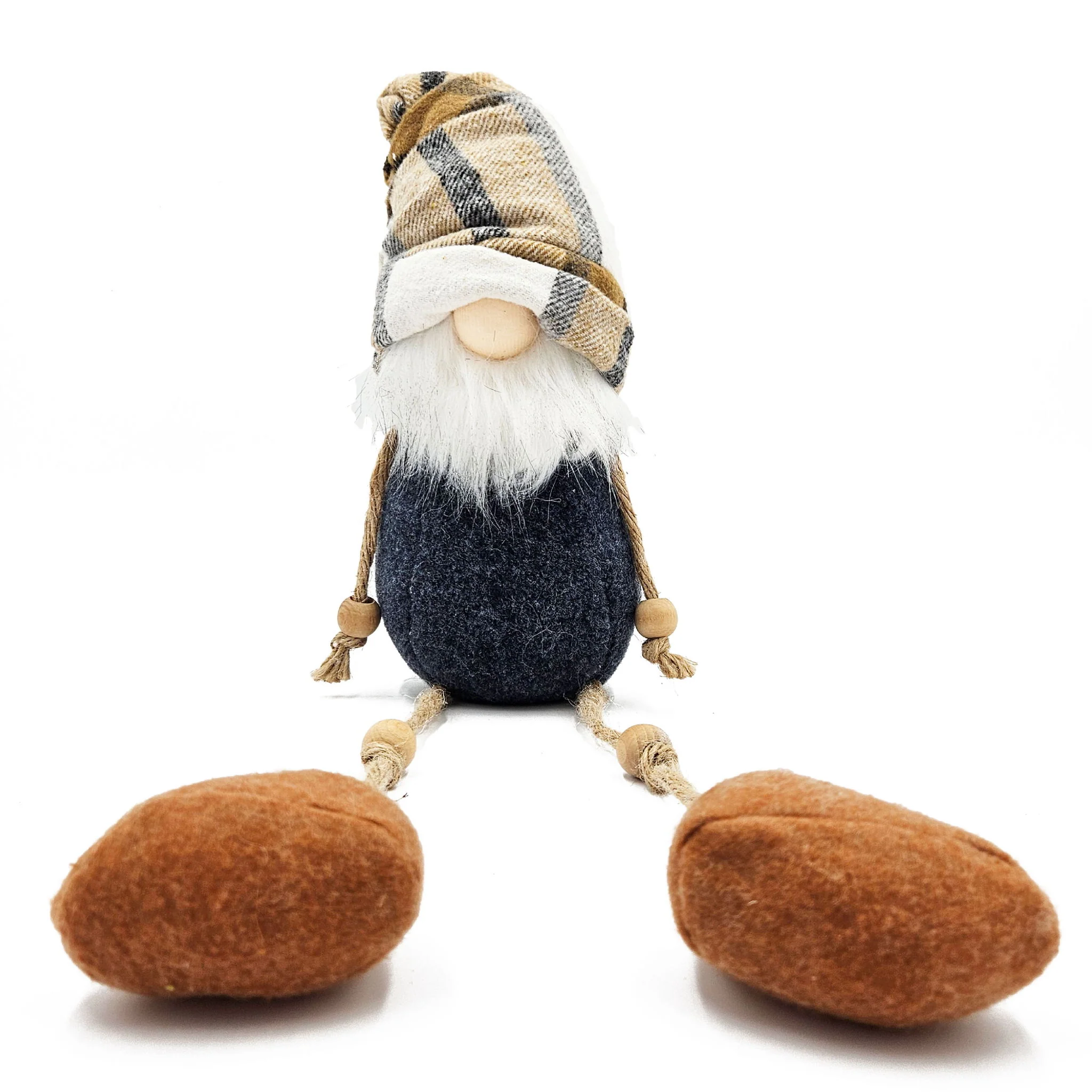 3 Pieces Fall Thanksgiving Gnomes Decorations, Harvest Festival Table Home Ornaments For Holiday Party Gifts - Blue / Brown - Image 3