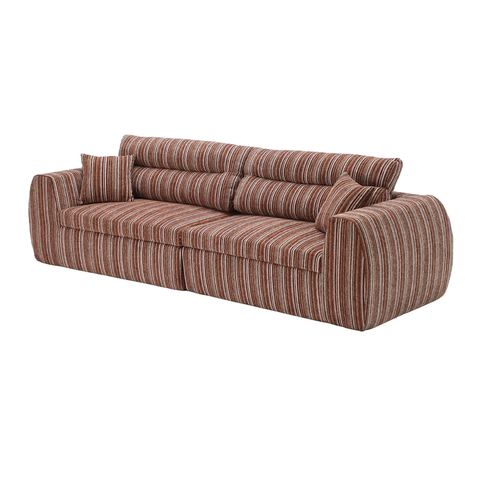 3 Seater, Couch With Throw Pillows For Living Room - Image 38