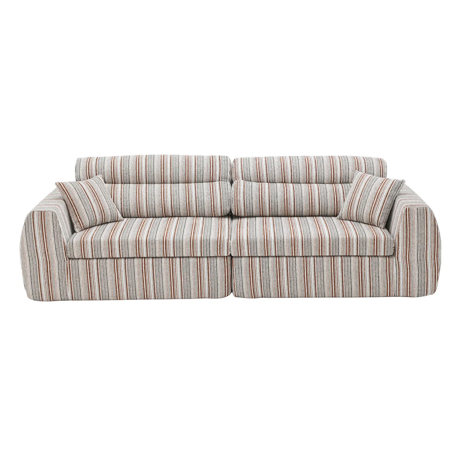 3 Seater, Couch With Throw Pillows For Living Room - Image 6