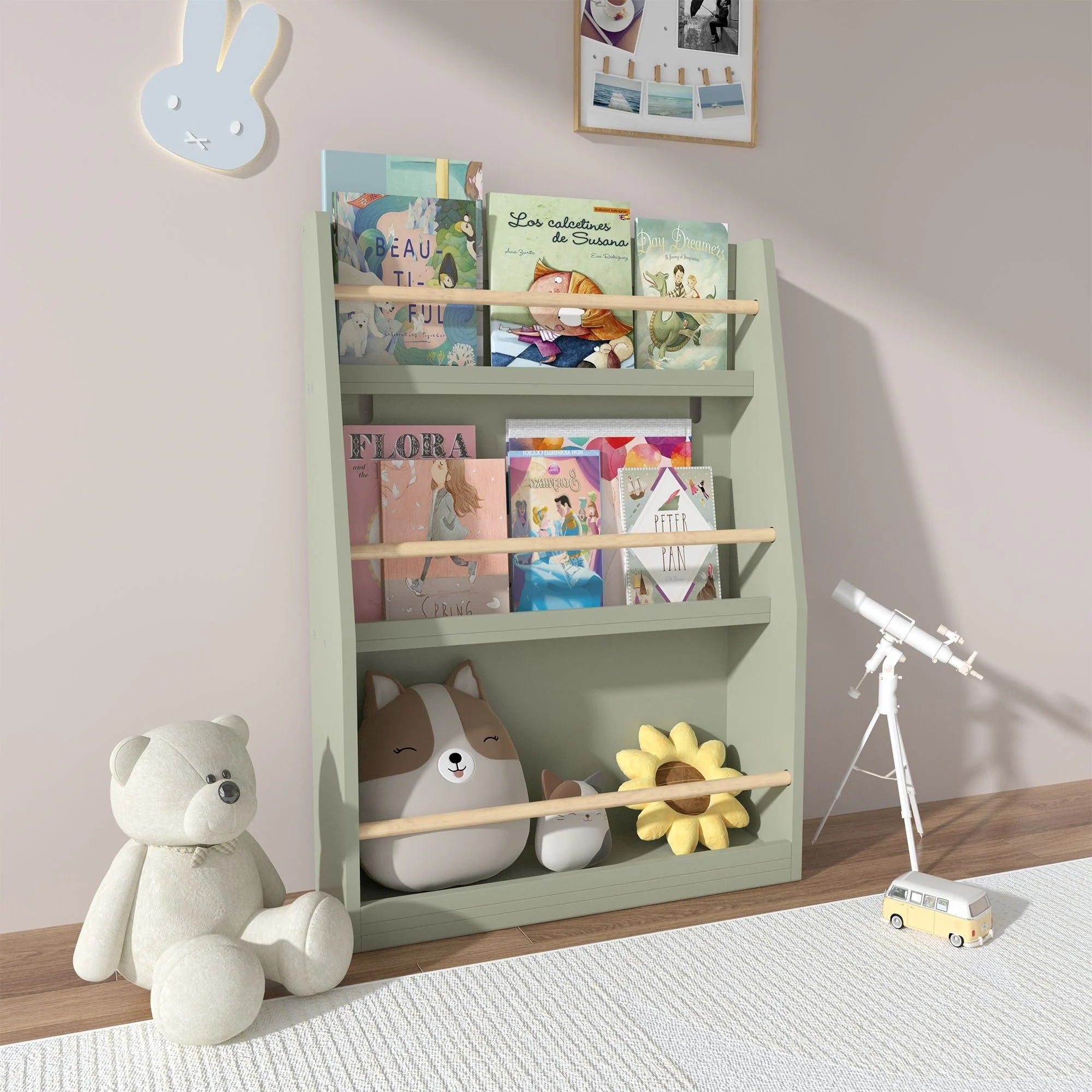 3 Tier Book Shelf, Compact Storage For Bedrooms - Image 26