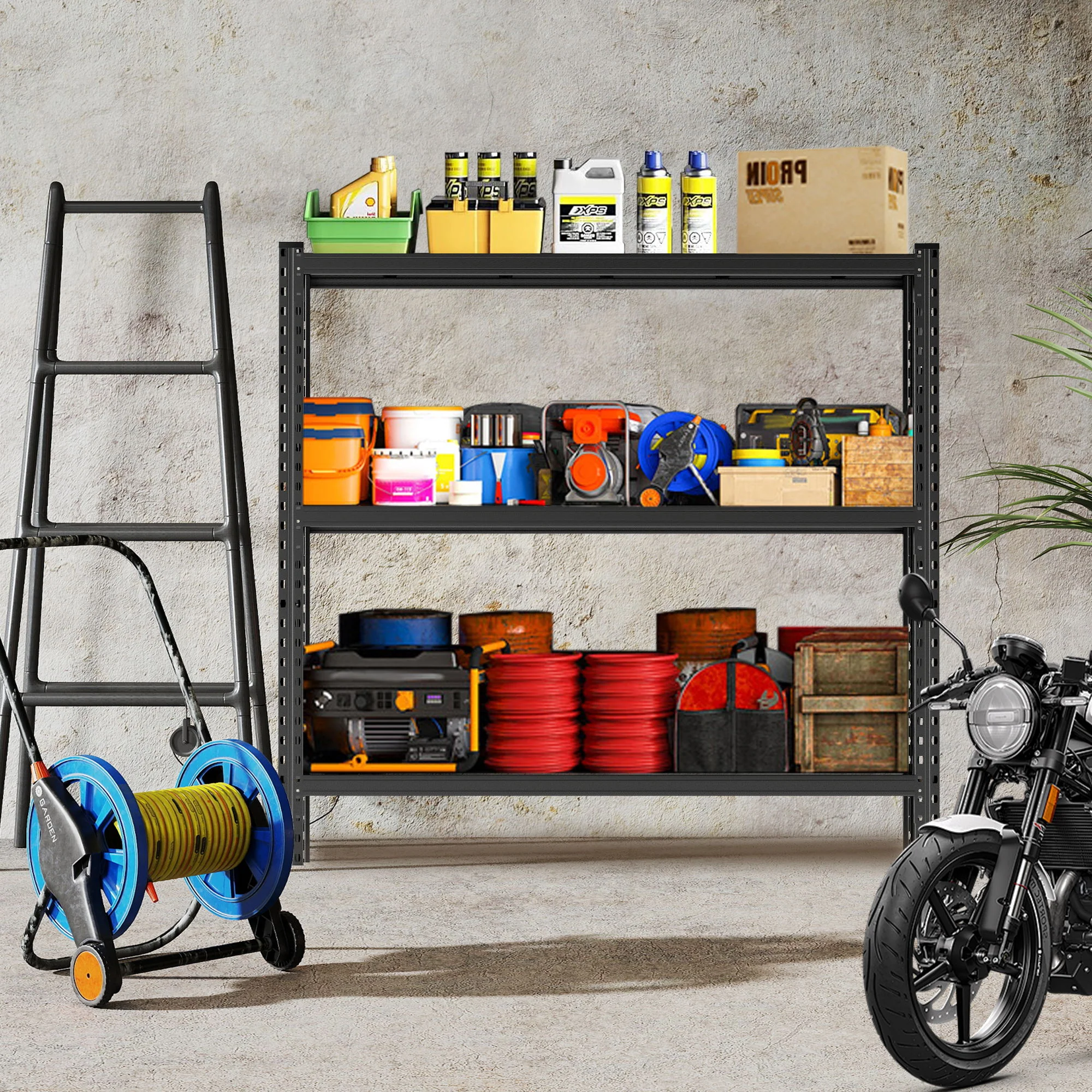 3 Tier Industrial Shelving Rack - Image 4