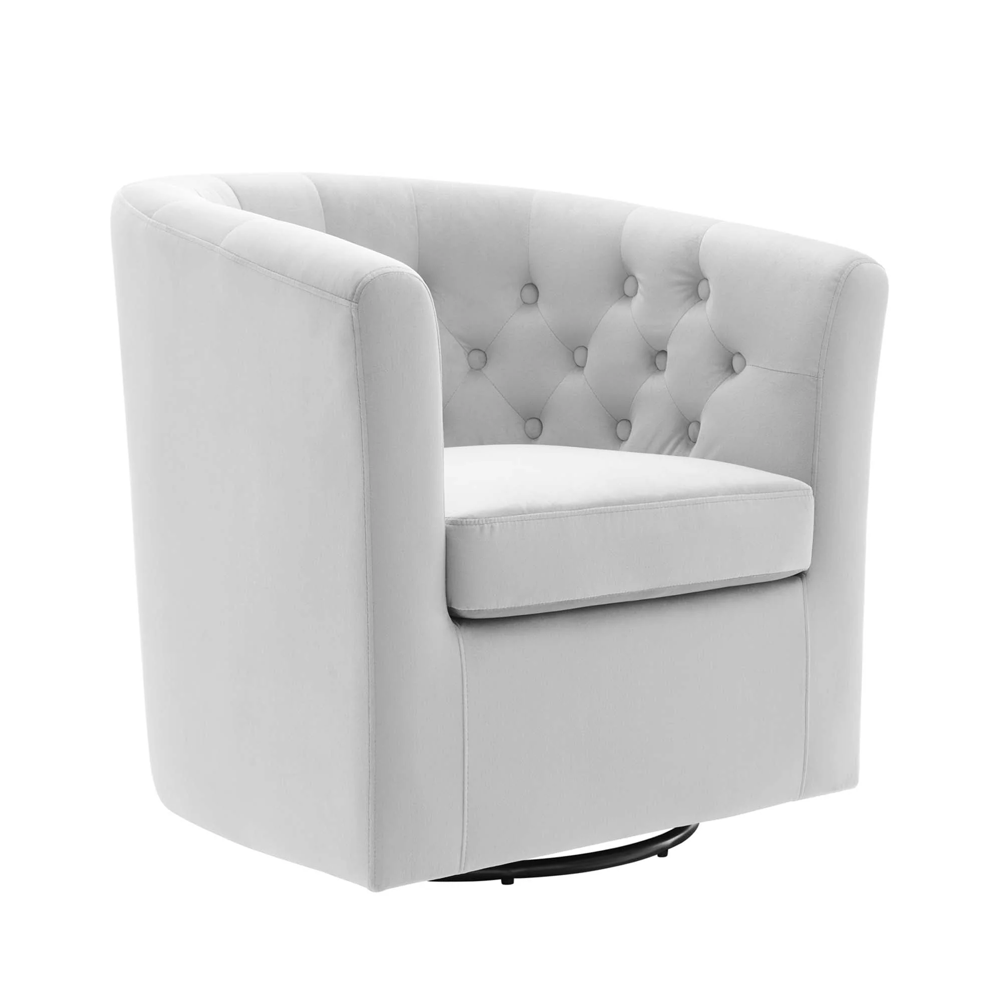 30 Inch Performance Velvet Swivel Armchair - Image 7