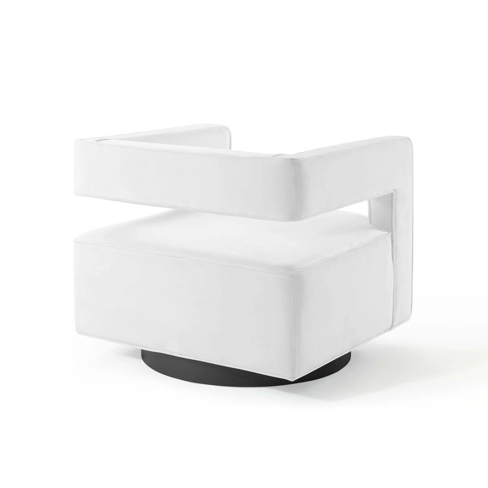 30 Inch Performance Velvet Swivel Armchair - Image 11