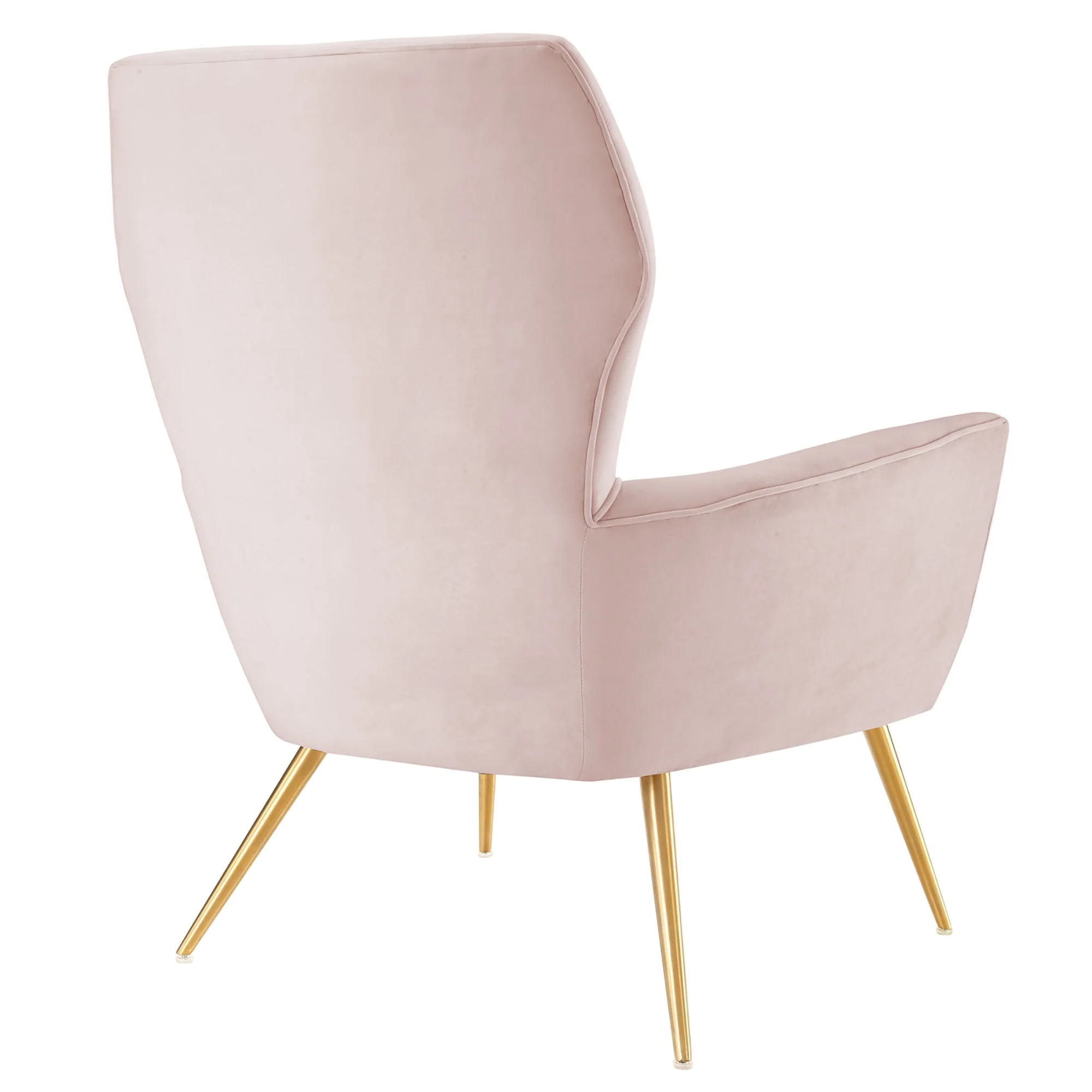31 Inch Button Tufted Performance Velvet Armchair with Gold Stainless Steel Legs - Image 16