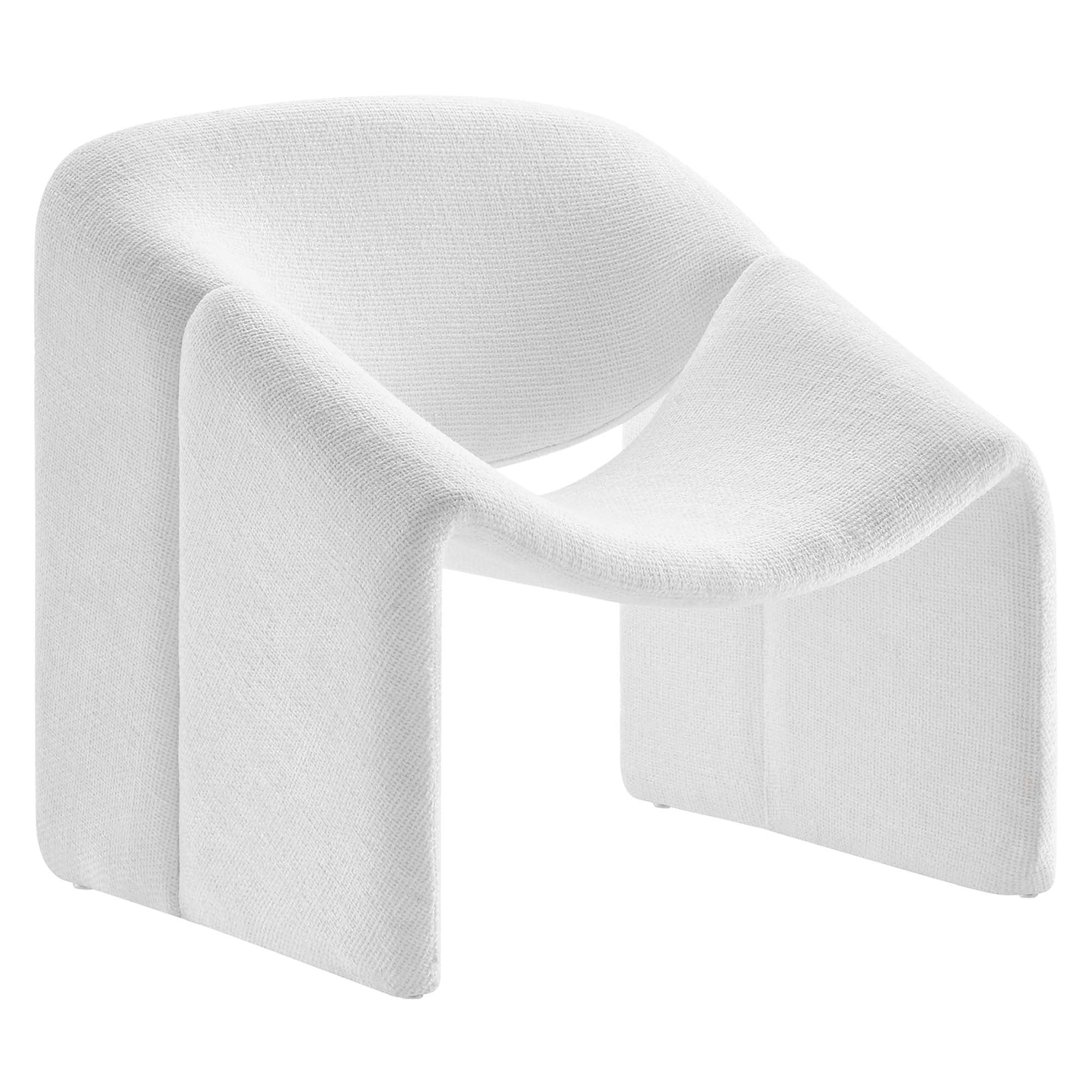 31 Inch Modern Curved Chenille Upholstered Accent Chair - Image 17