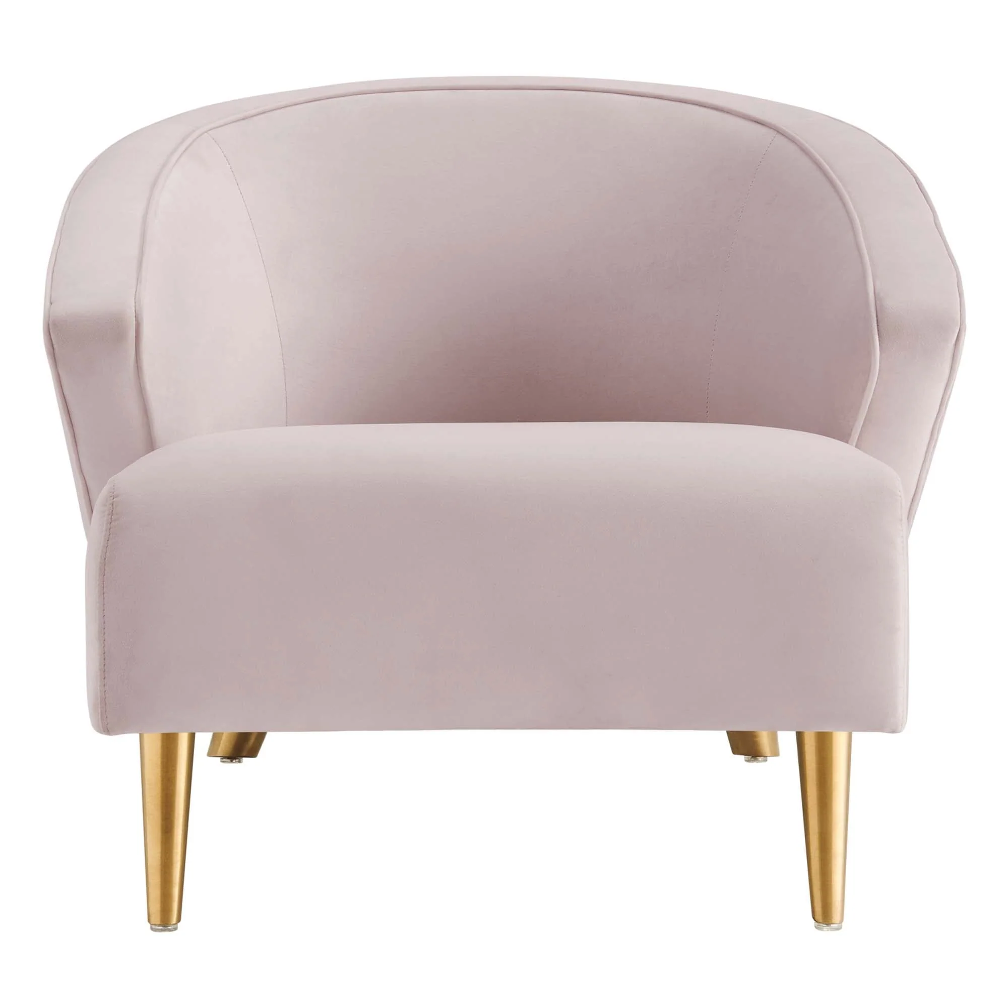 31 Inch Performance Velvet Armchair with Brushed Gold Legs - Image 17