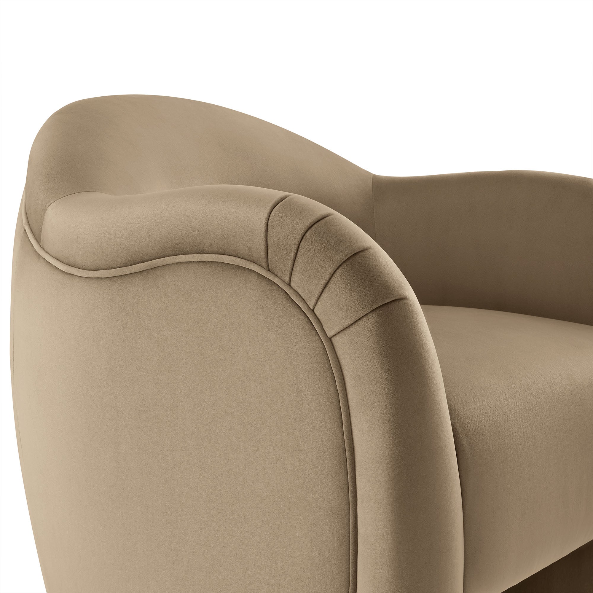 31 Inch Performance Velvet Pleated Barrel Accent Chair - Image 41