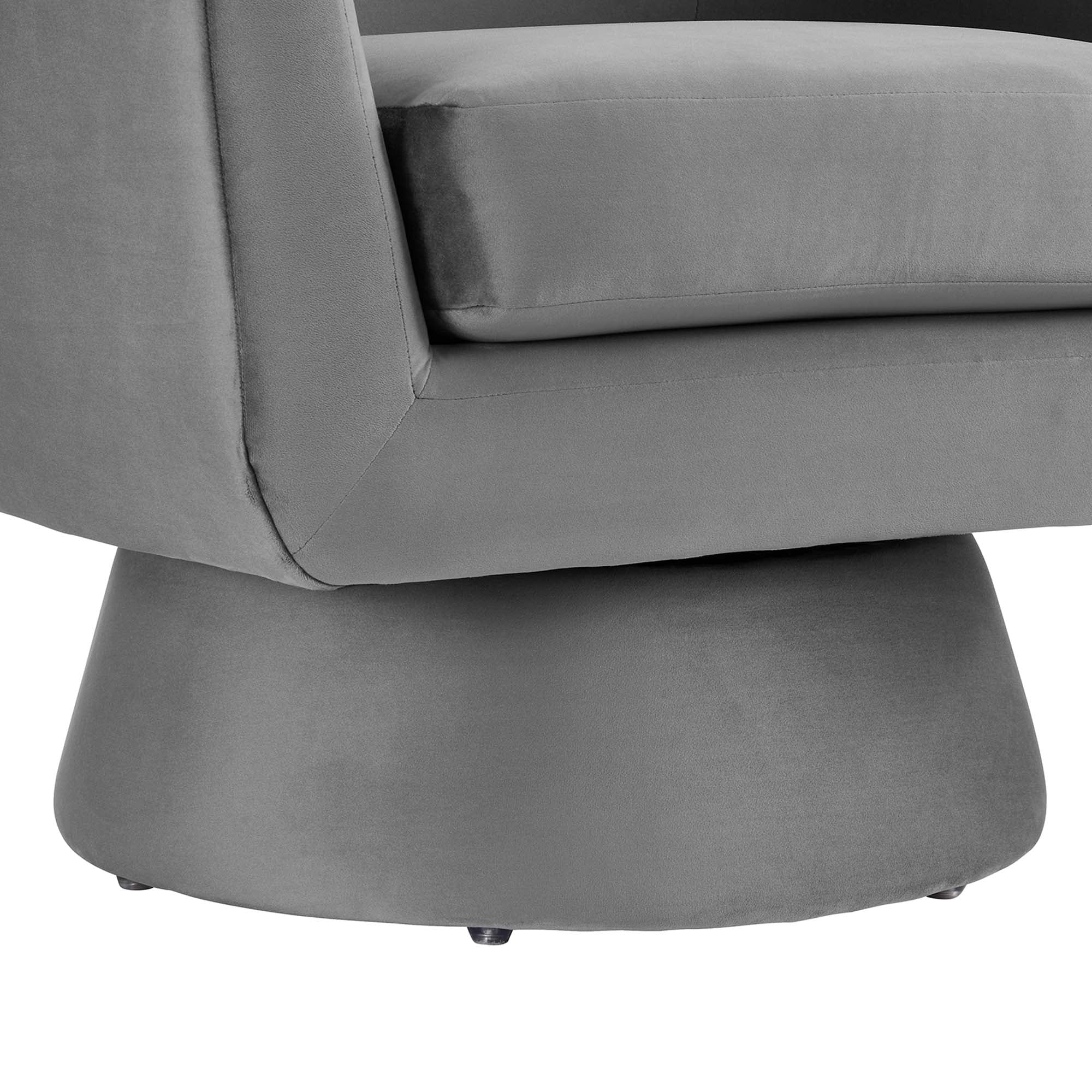 31 Inch Performance Velvet Swivel Chair - Image 6