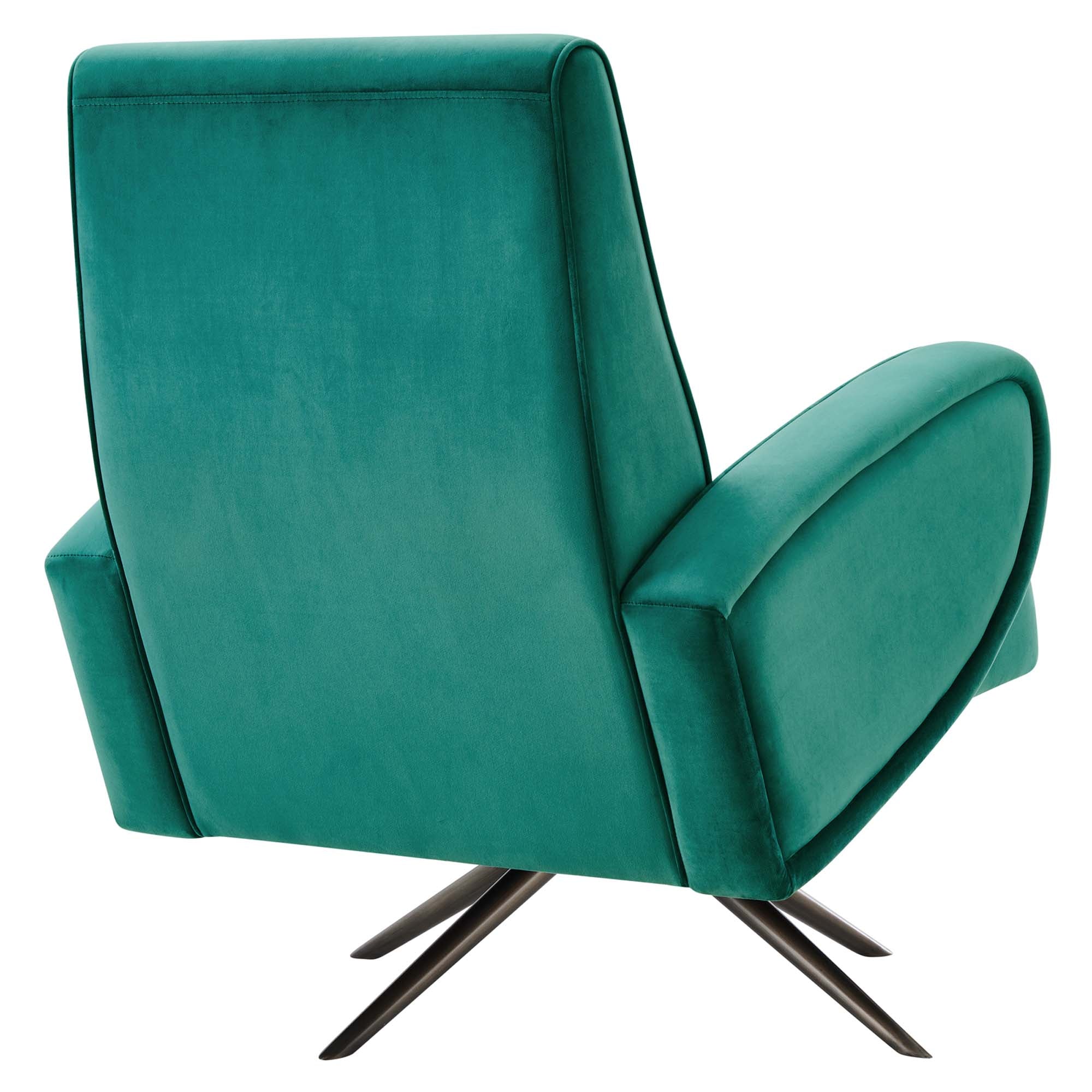 31 Inch Performance Velvet Swivel Chair with Stainless Steel Base - Image 10