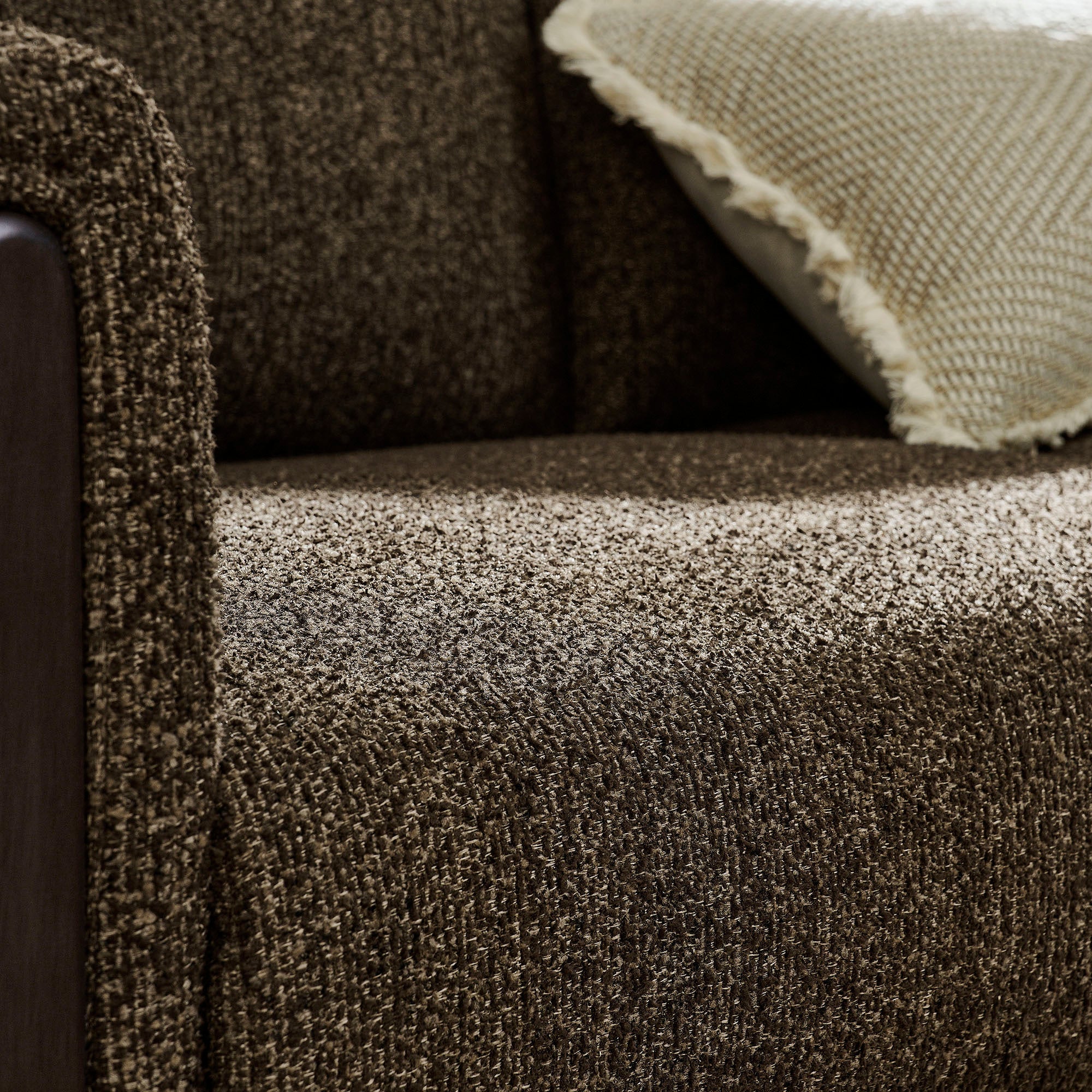 32 Inch Boucle Fabric Accent Armchair - Image 11