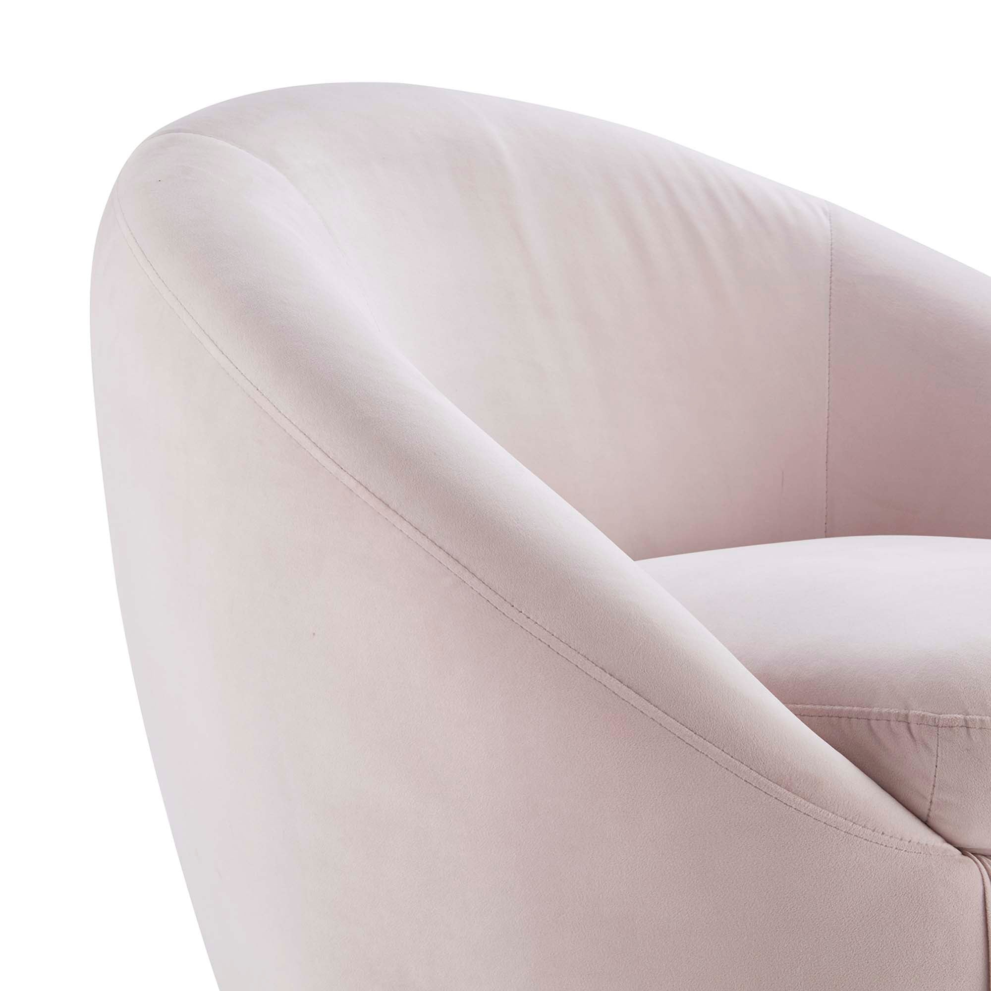 32 Inch Buttercup Performance Velvet Swivel Accent Chair with Gold Metal Base - Image 17