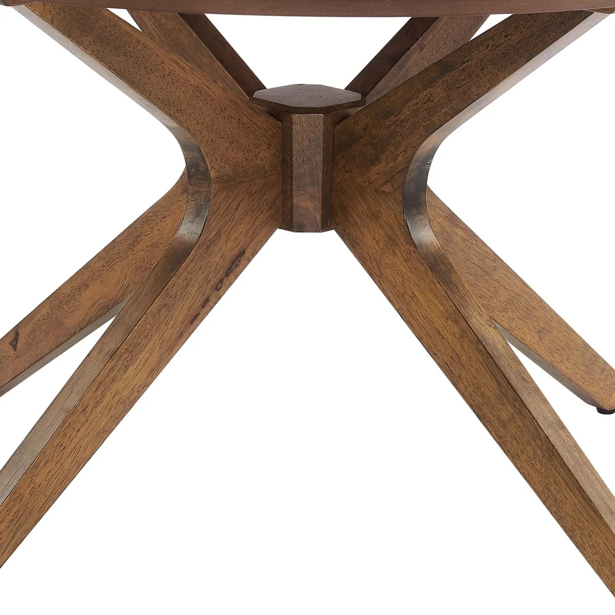 32 Inch Mid-Century Round Wood Coffee Table - Image 17