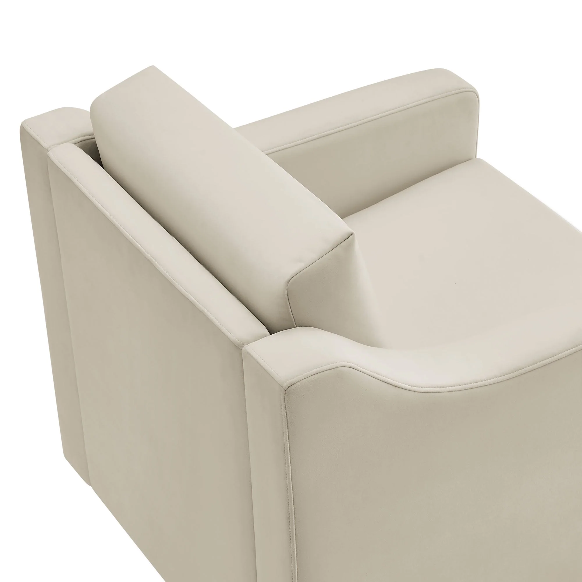 32 Inch Performance Velvet Swivel Armchair - Image 13