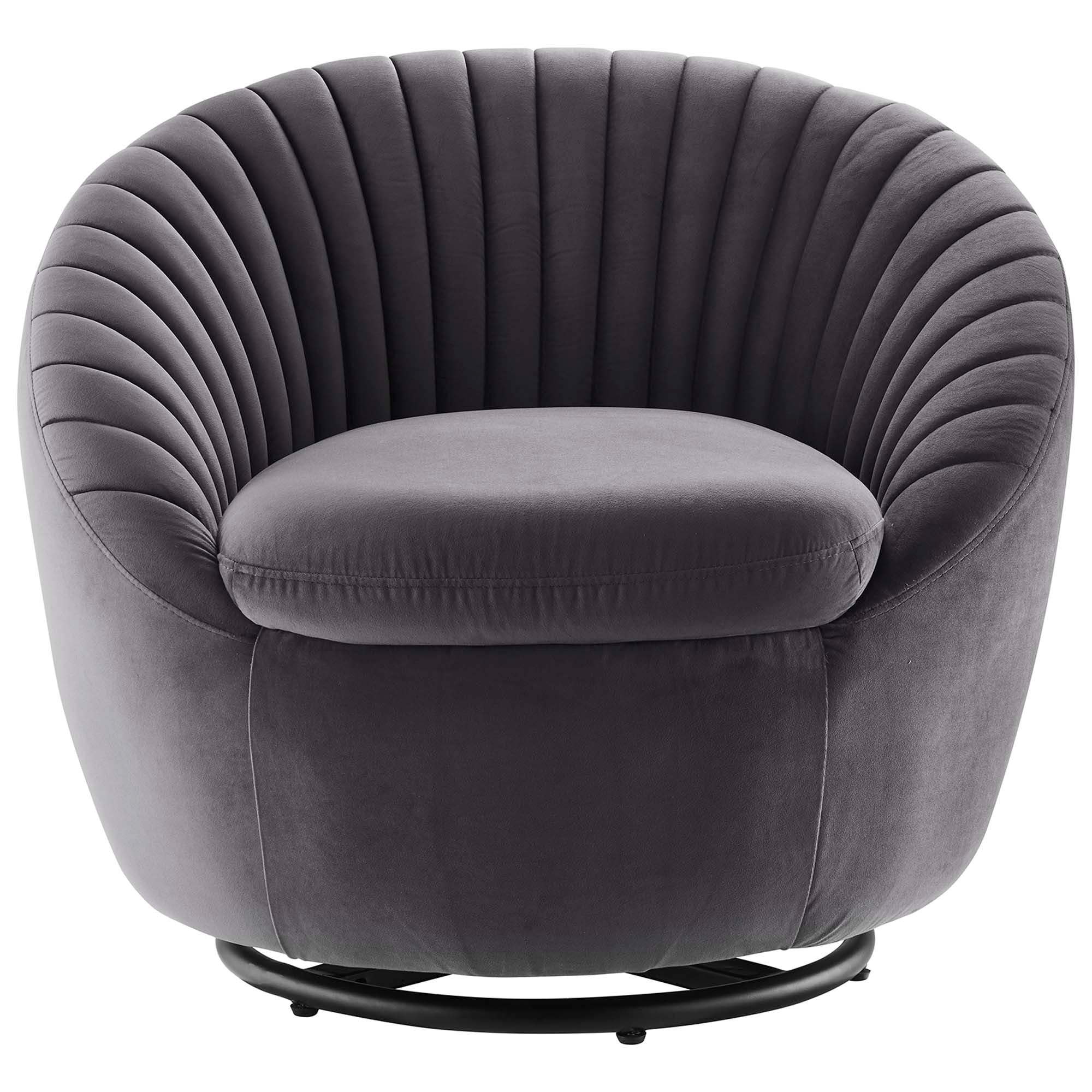 32 Inch Performance Velvet Swivel Chair - Image 10