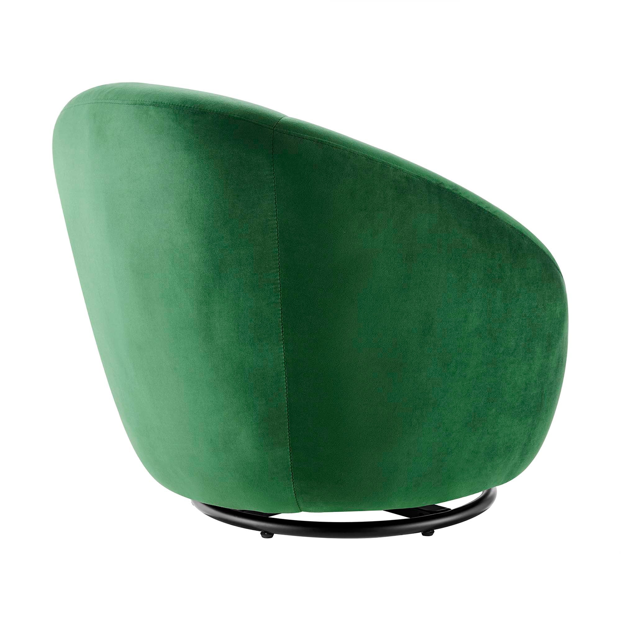 32 Inch Performance Velvet Swivel Chair - Image 3