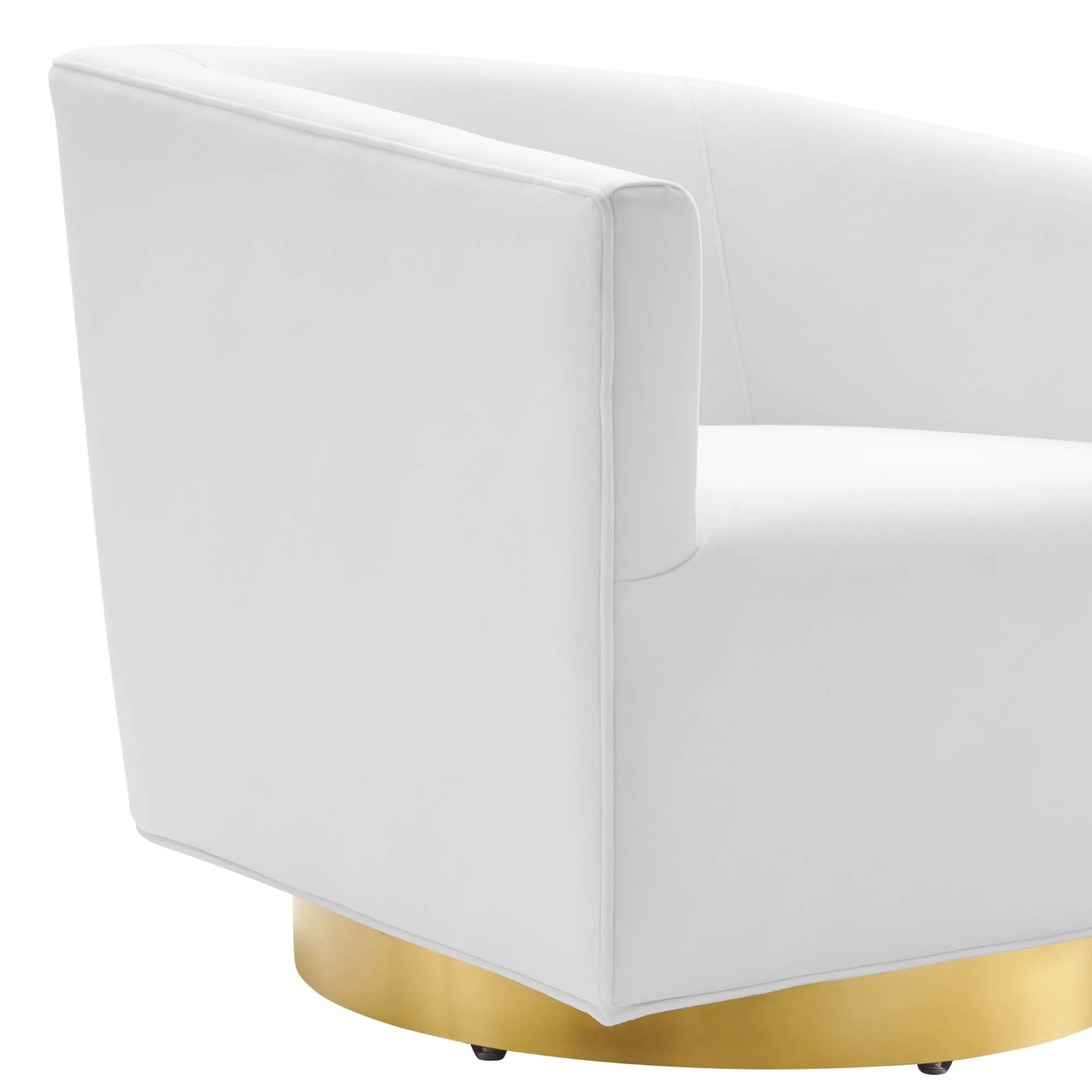32 Inch Performance Velvet Swivel Lounge Chair - Image 11