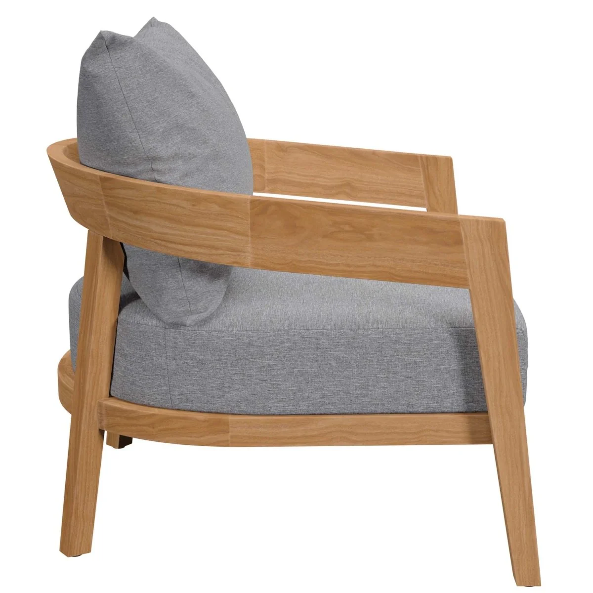 32" Natural Teak Outdoor Patio Armchair — Classic Weather-Resistant Seating - Image 19