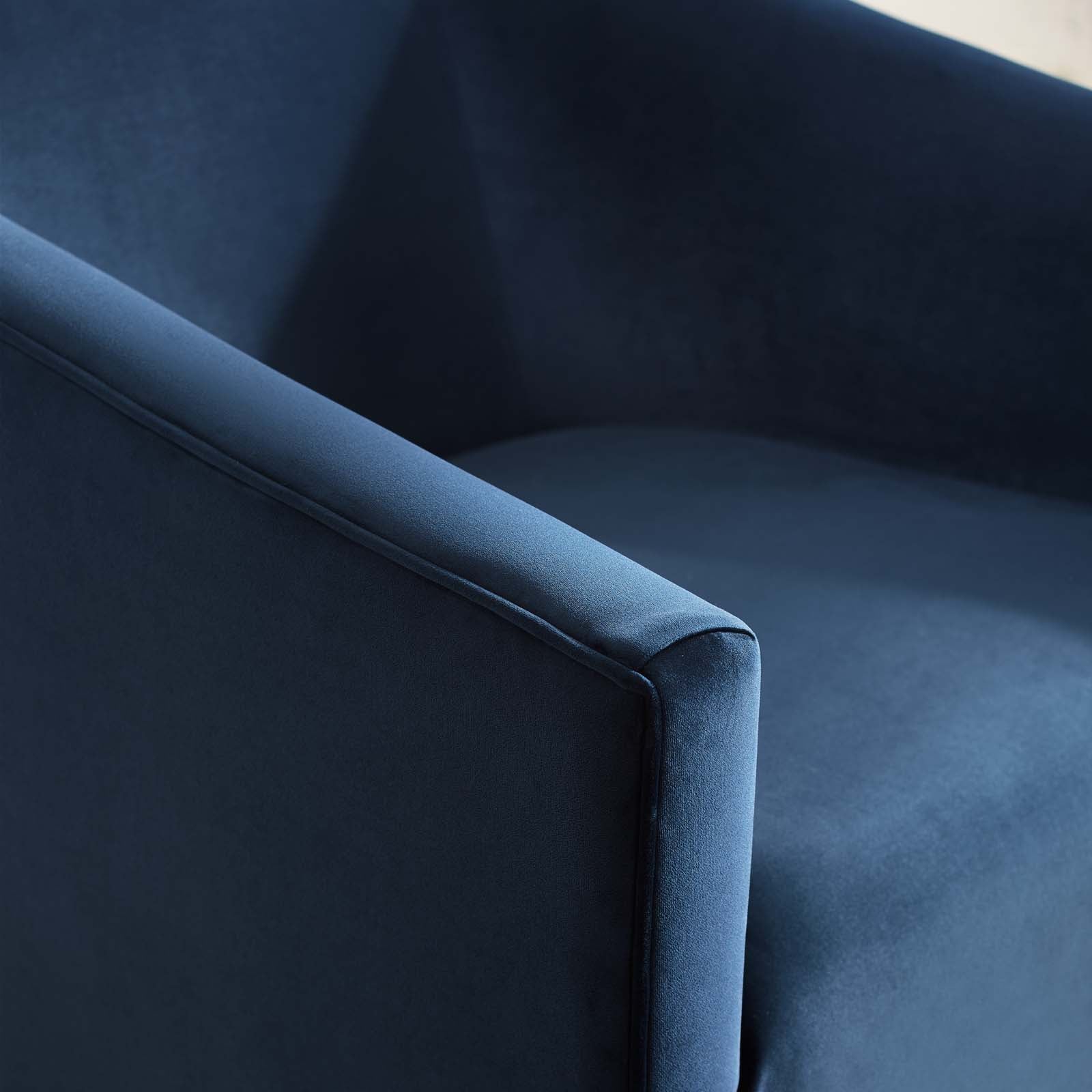 33 Inch Performance Velvet Barrel Swivel Chair - Image 5
