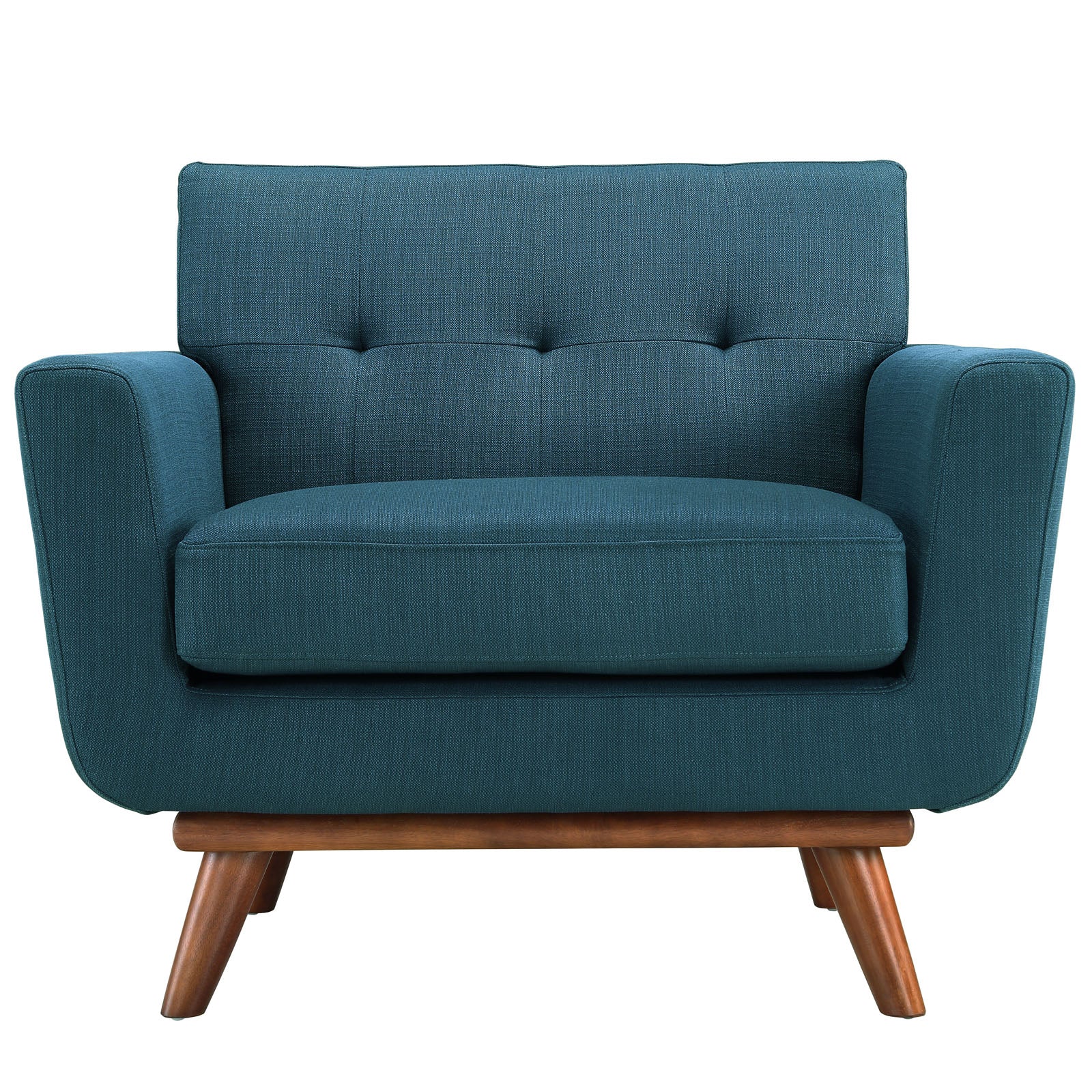 33 Inch Upholstered Fabric Button Tufted Armchair Set of 2 - Image 4