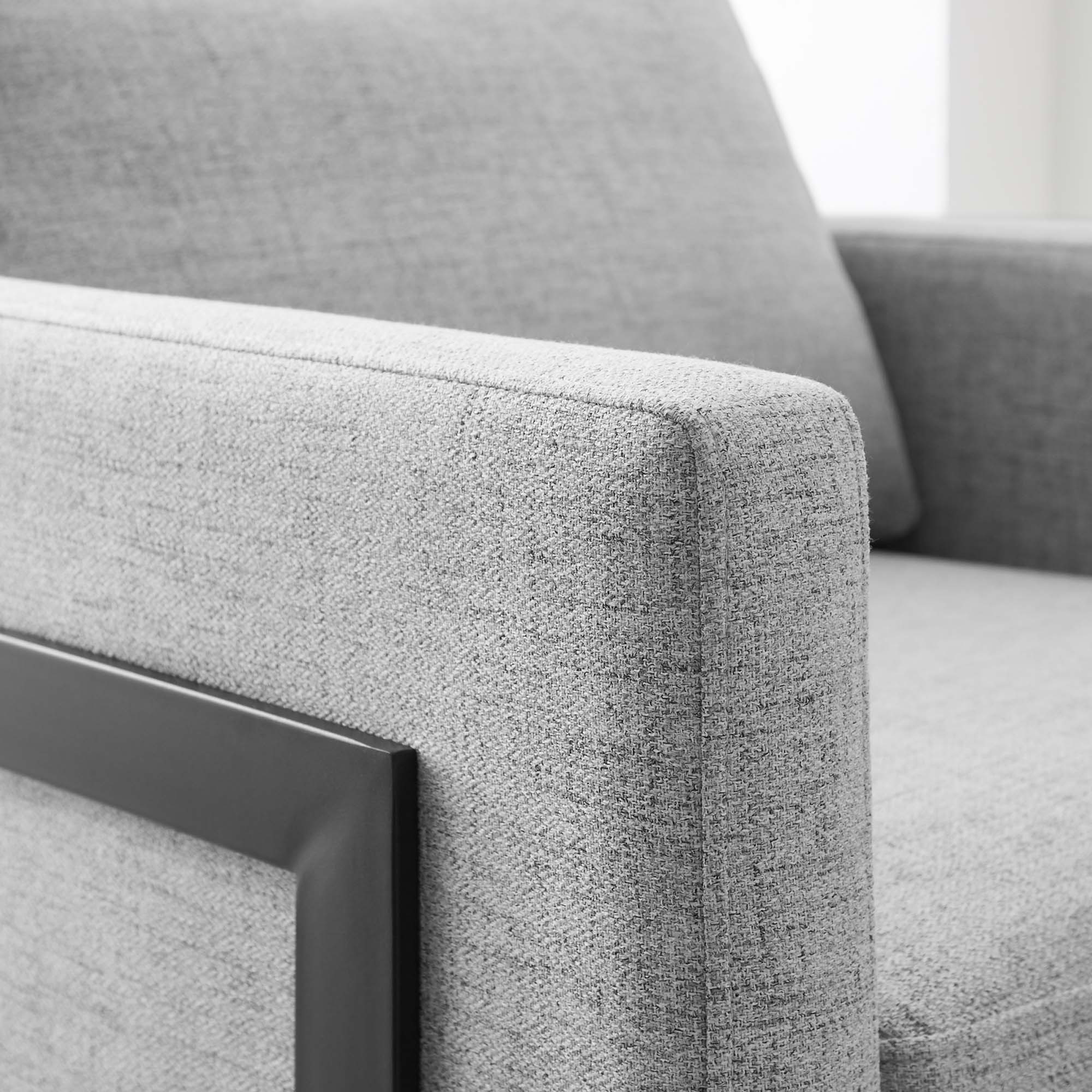 34 Inch Fabric Upholstered Sled Base Accent Chair - Image 15