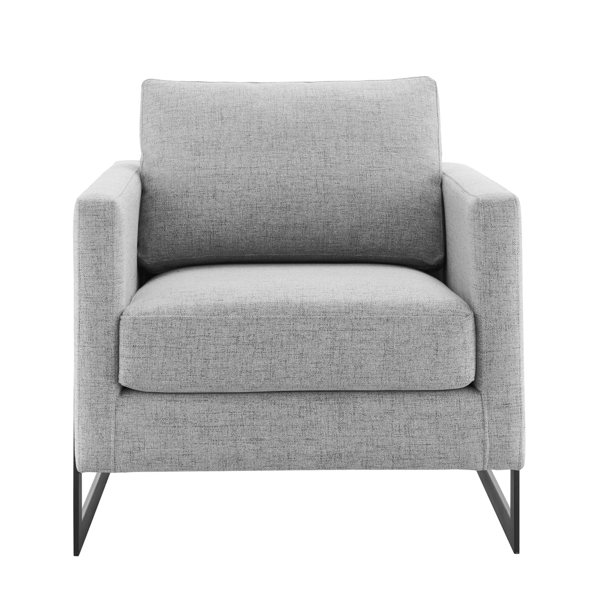 34 Inch Fabric Upholstered Sled Base Accent Chair - Image 18