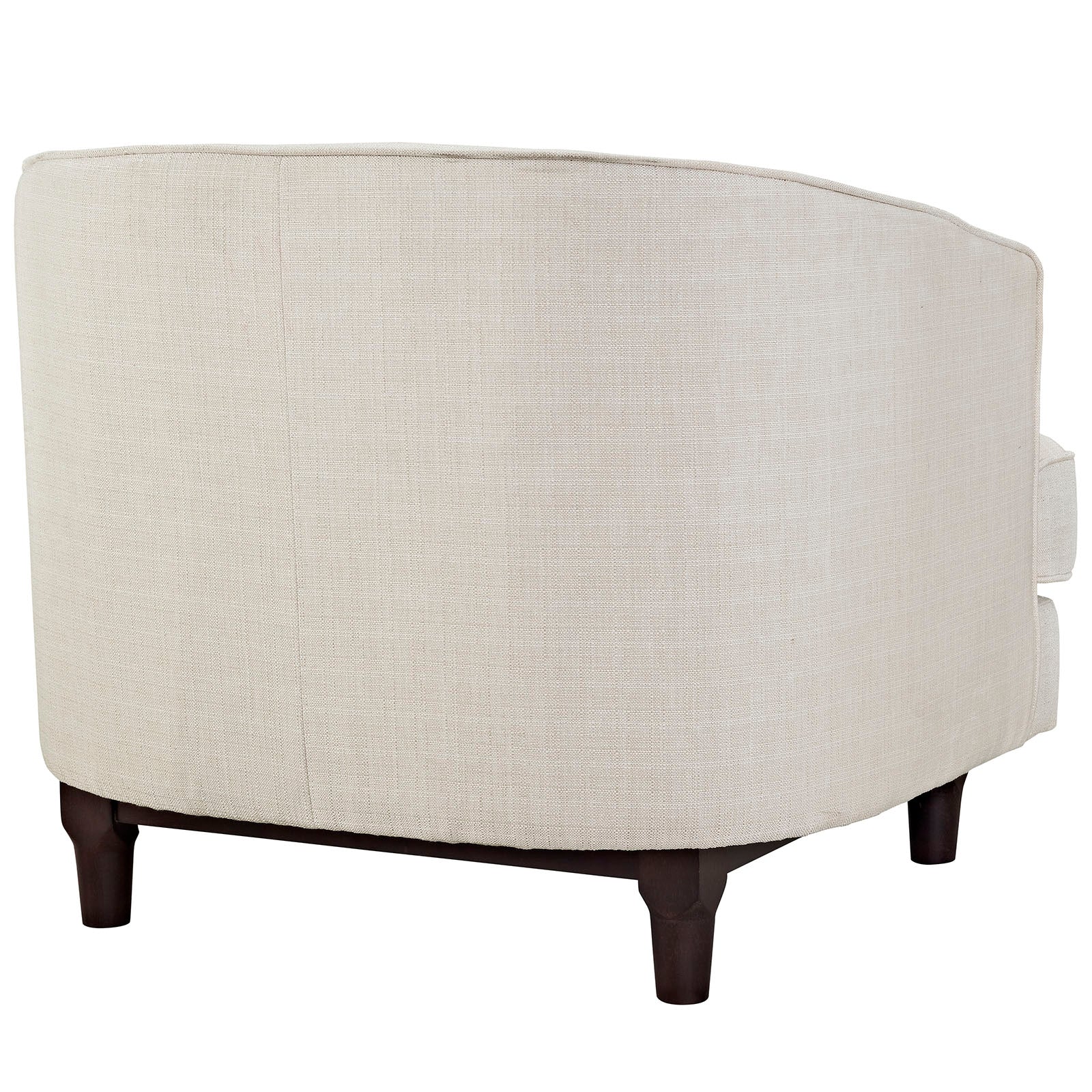 34 Inch Upholstered Fabric Button Tufted Armchair - Image 3