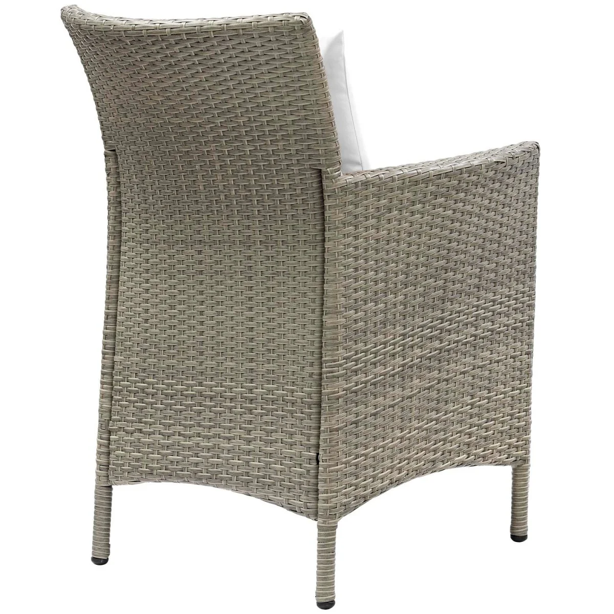 34" Wicker Rattan Outdoor Dining Armchair for Patio, Deck and Garden Seating - Image 15