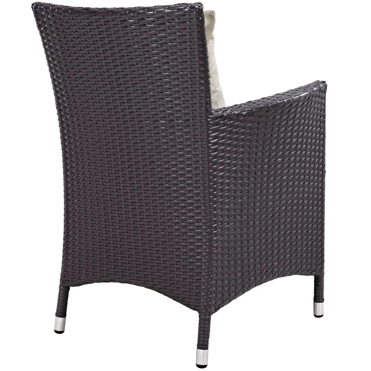 34" Wicker Rattan Outdoor Dining Armchair Set of 4 for Patio, Garden, Poolside Seating - Image 24