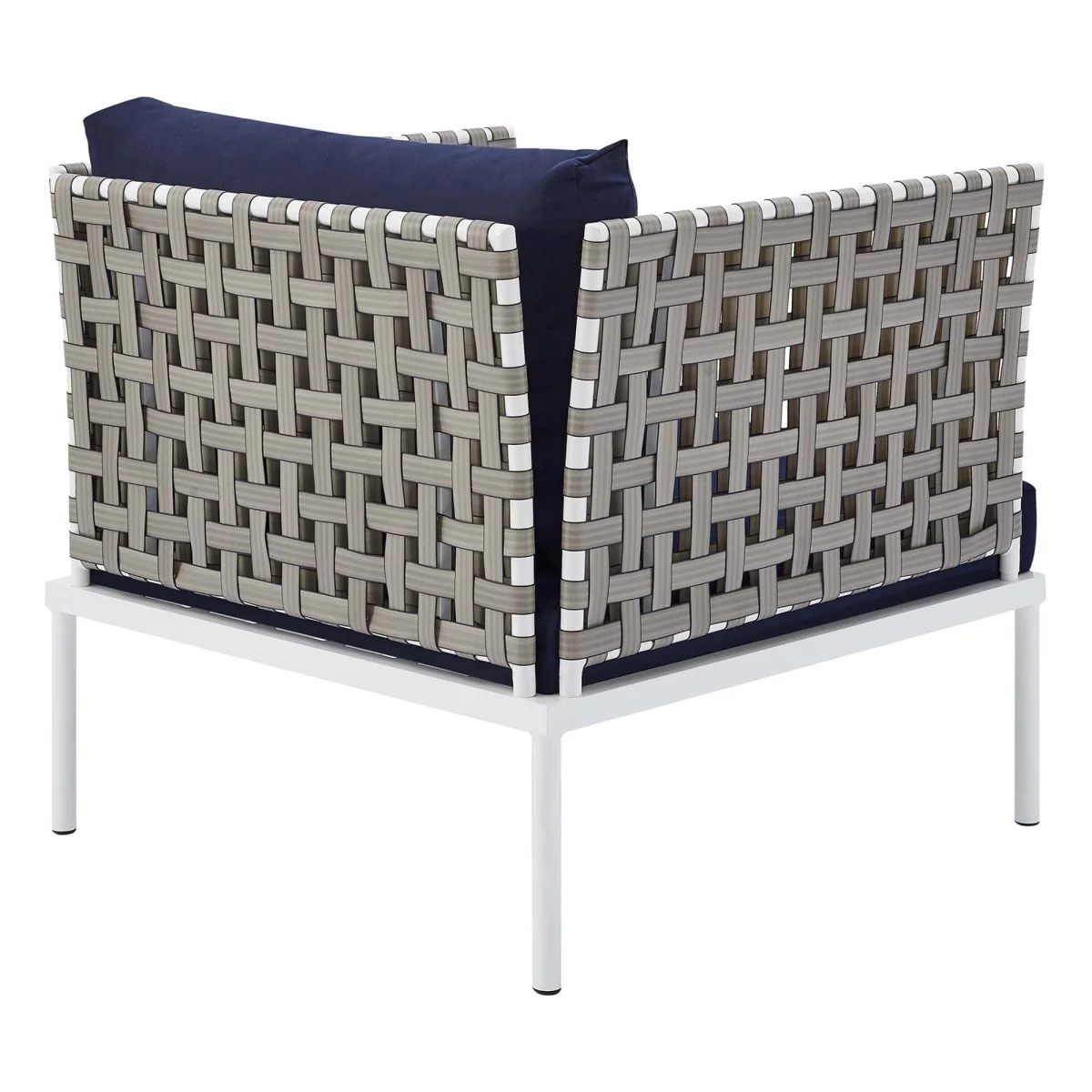 35” Aluminum and Sunbrella® Weave Outdoor Patio Armchair with Durable Rust-Resistant Frame - Image 5