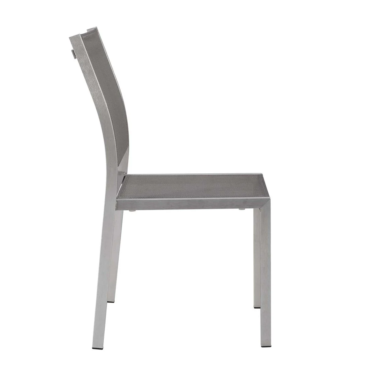 35" Aluminum Mesh Outdoor Dining Side Chair - Weather-Resistant Patio Seating for Home - Image 2
