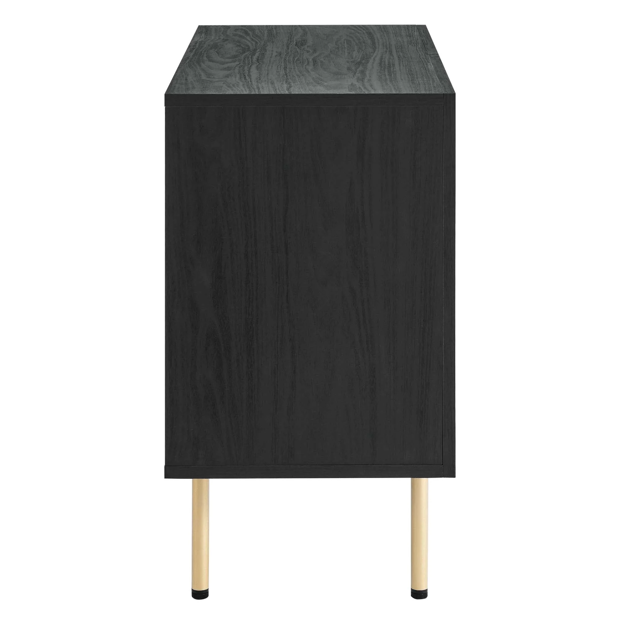 35 Inch 2-Door Accent Cabinet with Rattan Woven Door Fronts - Image 4
