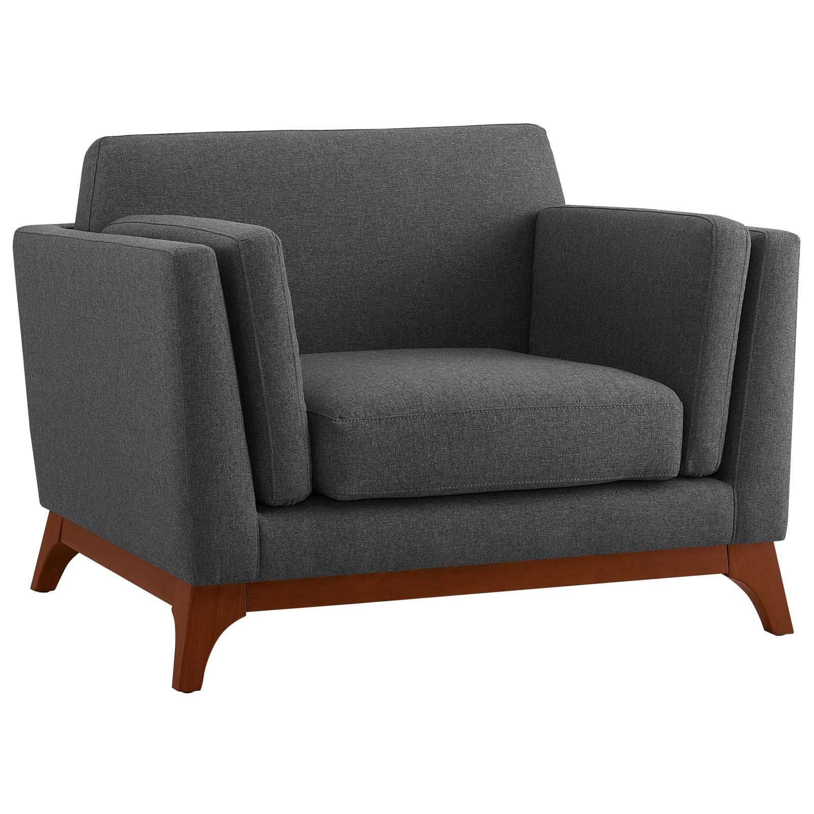 35 Inch Upholstered Fabric Armchair - Image 6