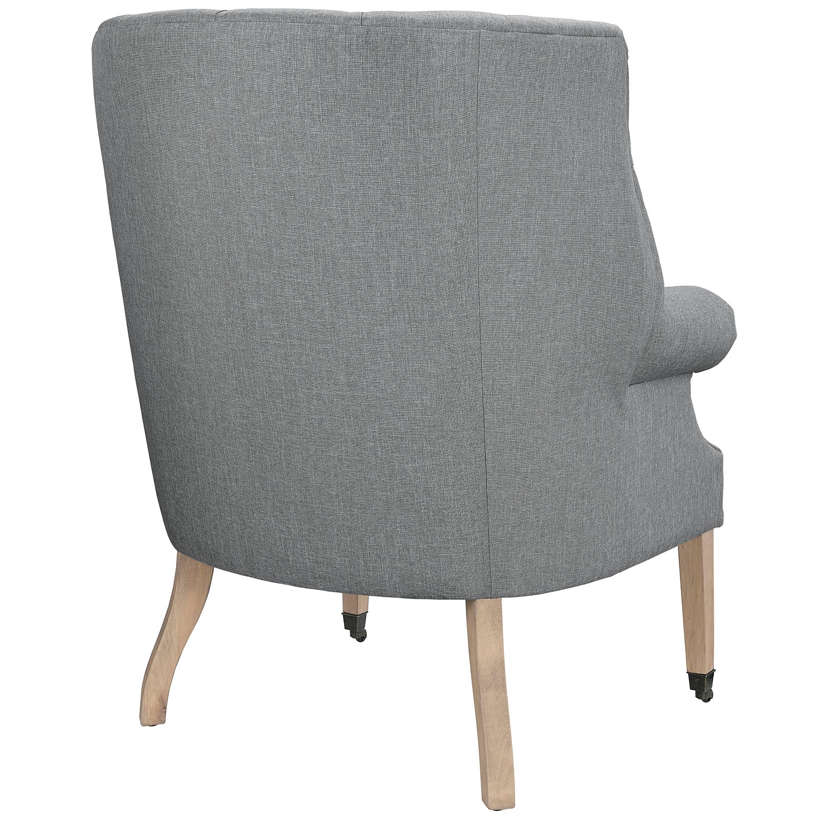 35 Inch Upholstered Fabric Lounge Chair with Front-Leg Casters - Image 11