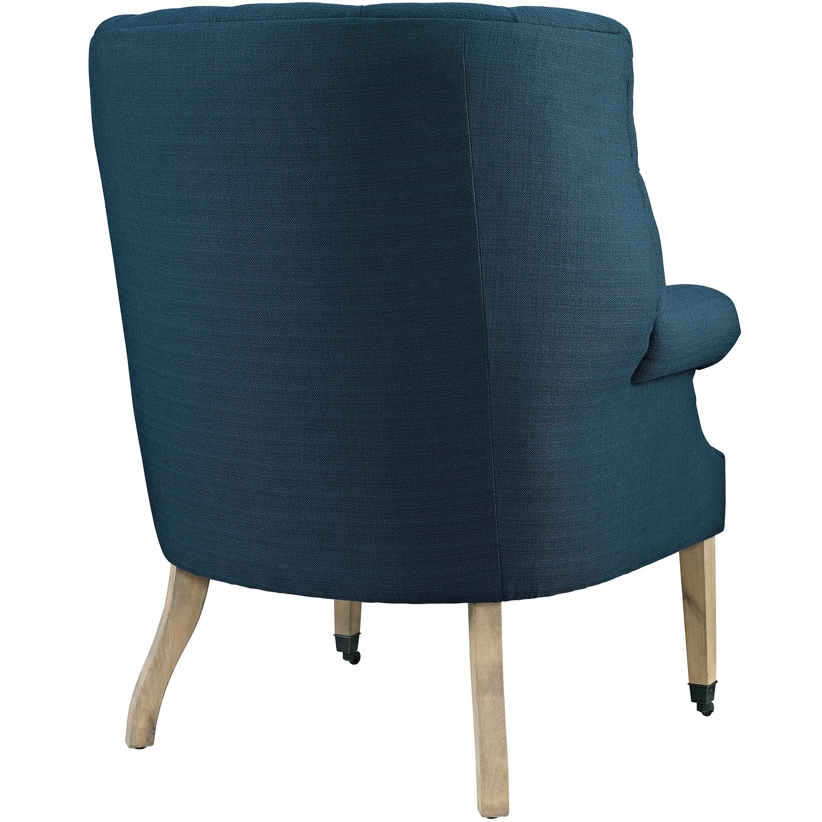 35 Inch Upholstered Fabric Lounge Chair with Front-Leg Casters - Image 3