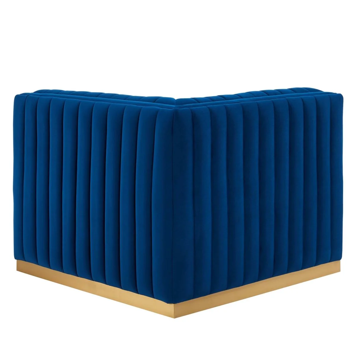 36.5 Inch Channel Tufted Performance Velvet Right Corner Chair - Image 22