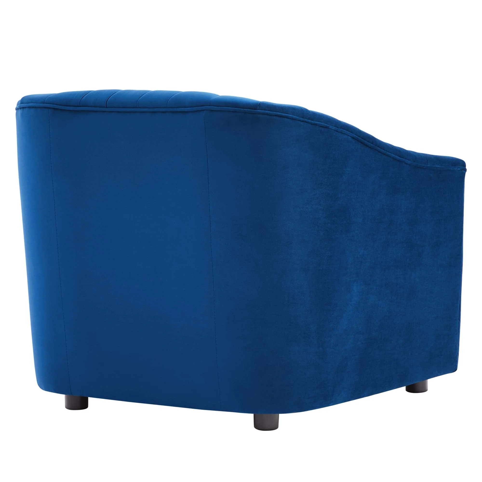 36 Inch Channel Tufted Performance Velvet Armchair - Image 10