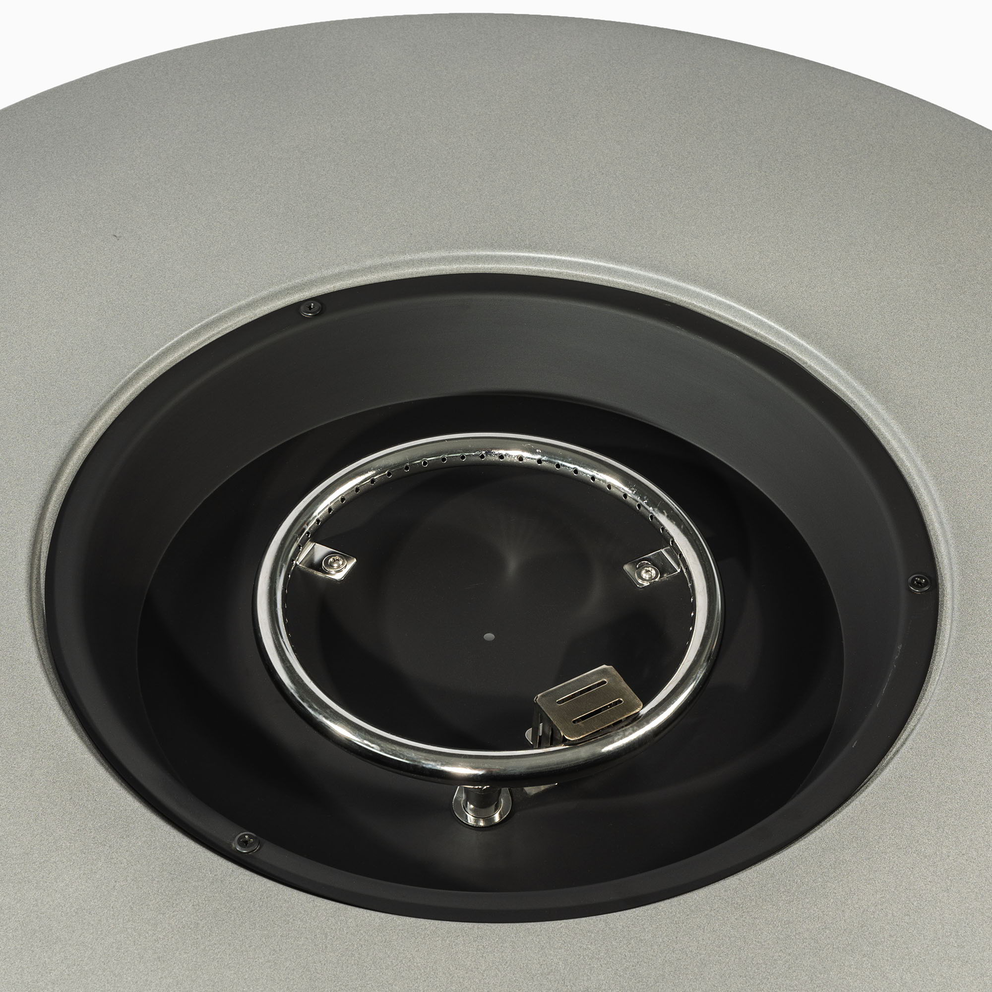 Propane Gas Fire Pit Table, 50000 Btu, Round With Tank Holder For Outside - Gray - Image 6
