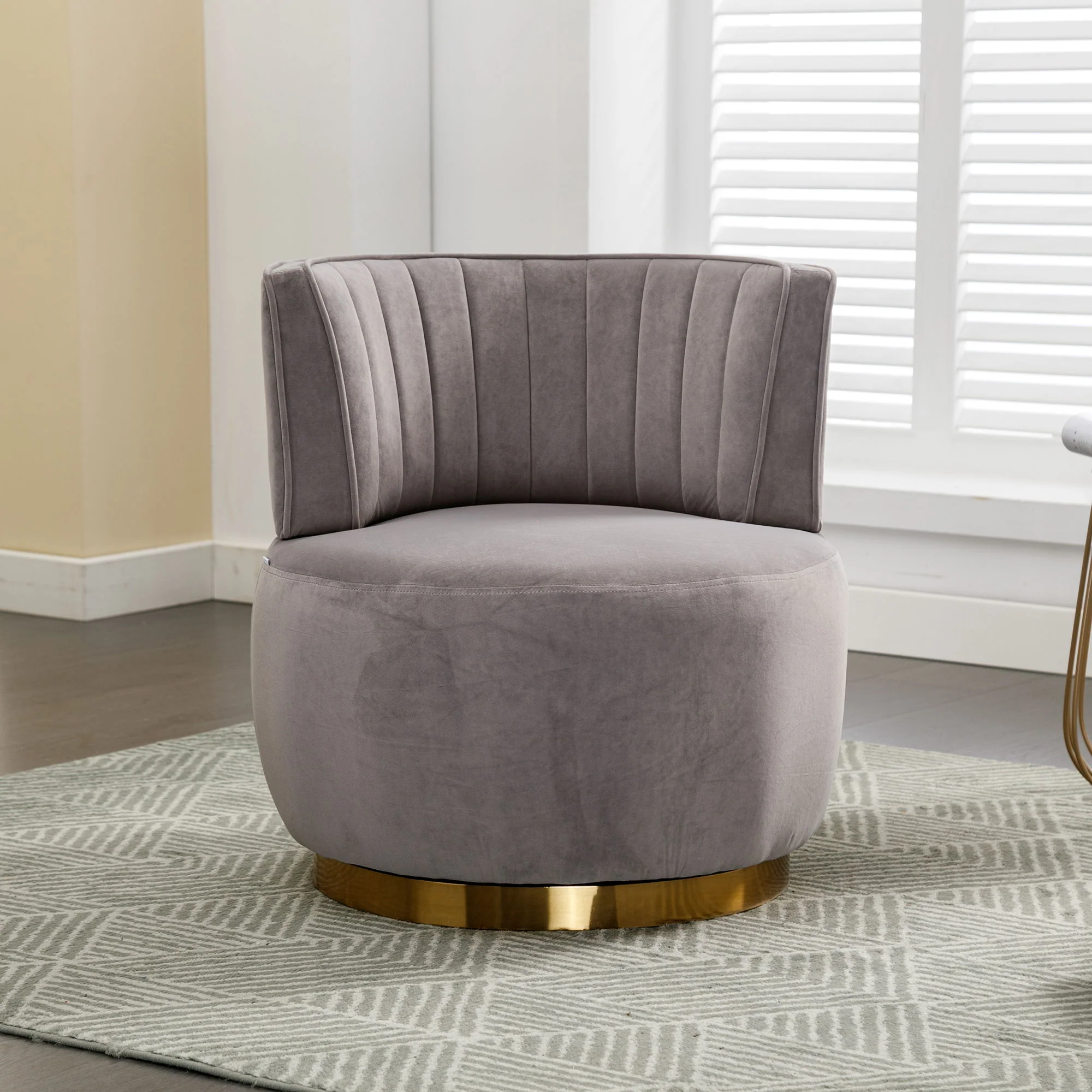 360 Degree Swivel Cuddle Barrel Accent Sofa Chair - Image 45