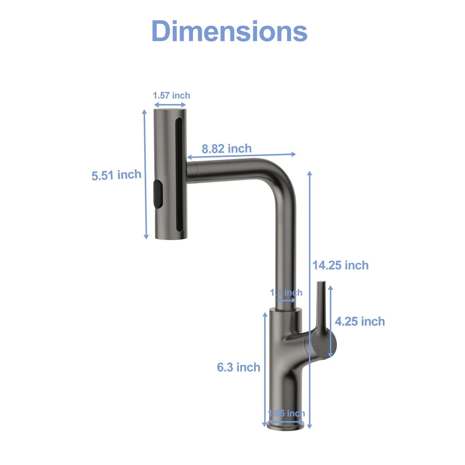 360° Pull Down Kitchen Faucet With 4 Spray Modes - Image 10