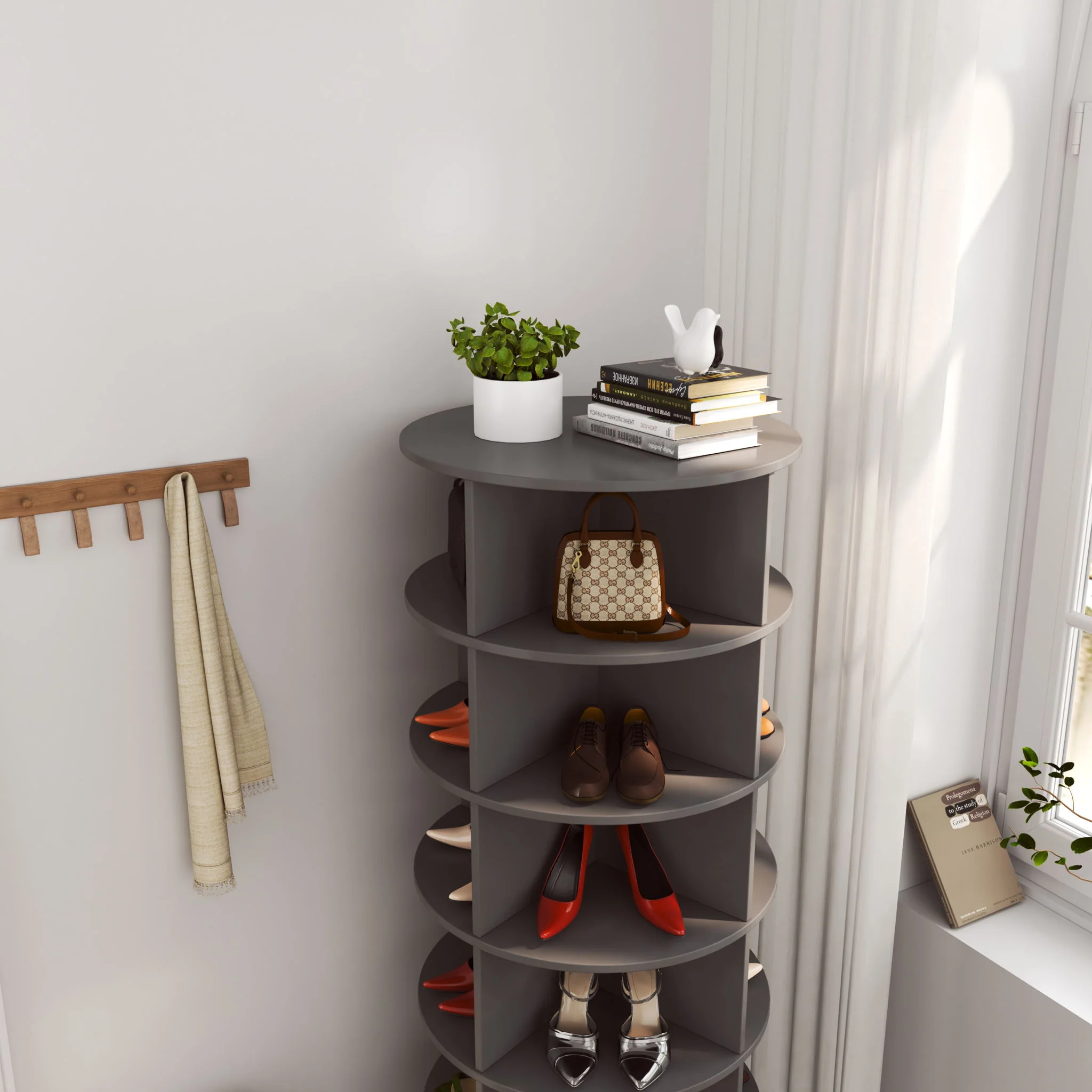 360 Rotating Shoe Cabinet 6 Layers - Image 13