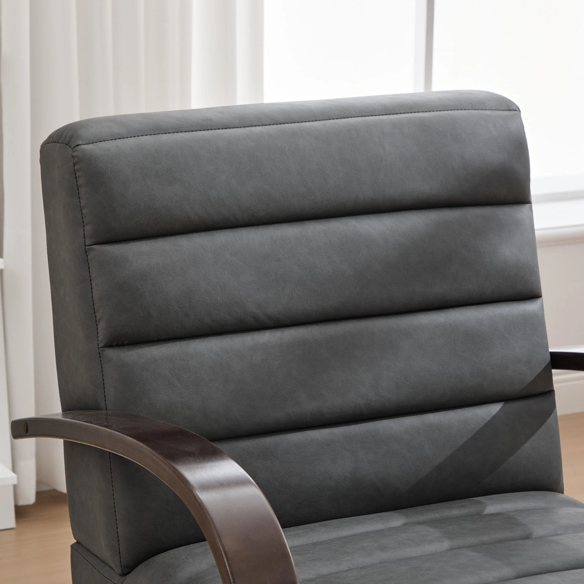 360° Swivel Accent Chair With Armrests, Comfy Lounge - Image 7